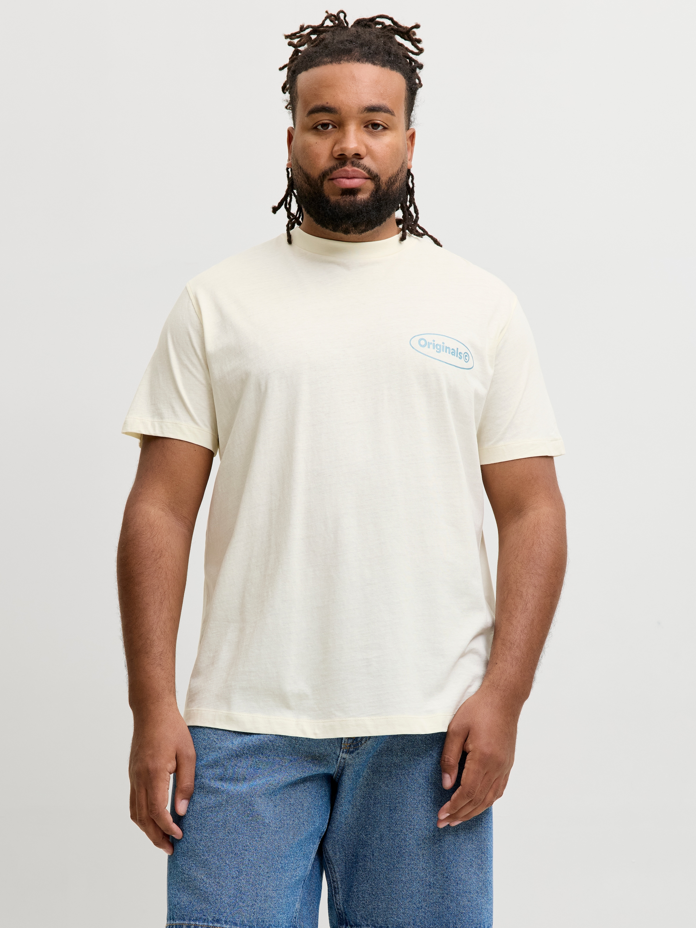 Jack & Jones PlusSize "JORRIVIERA VINTAGE POSTER BACK TEE PLS" mit Print