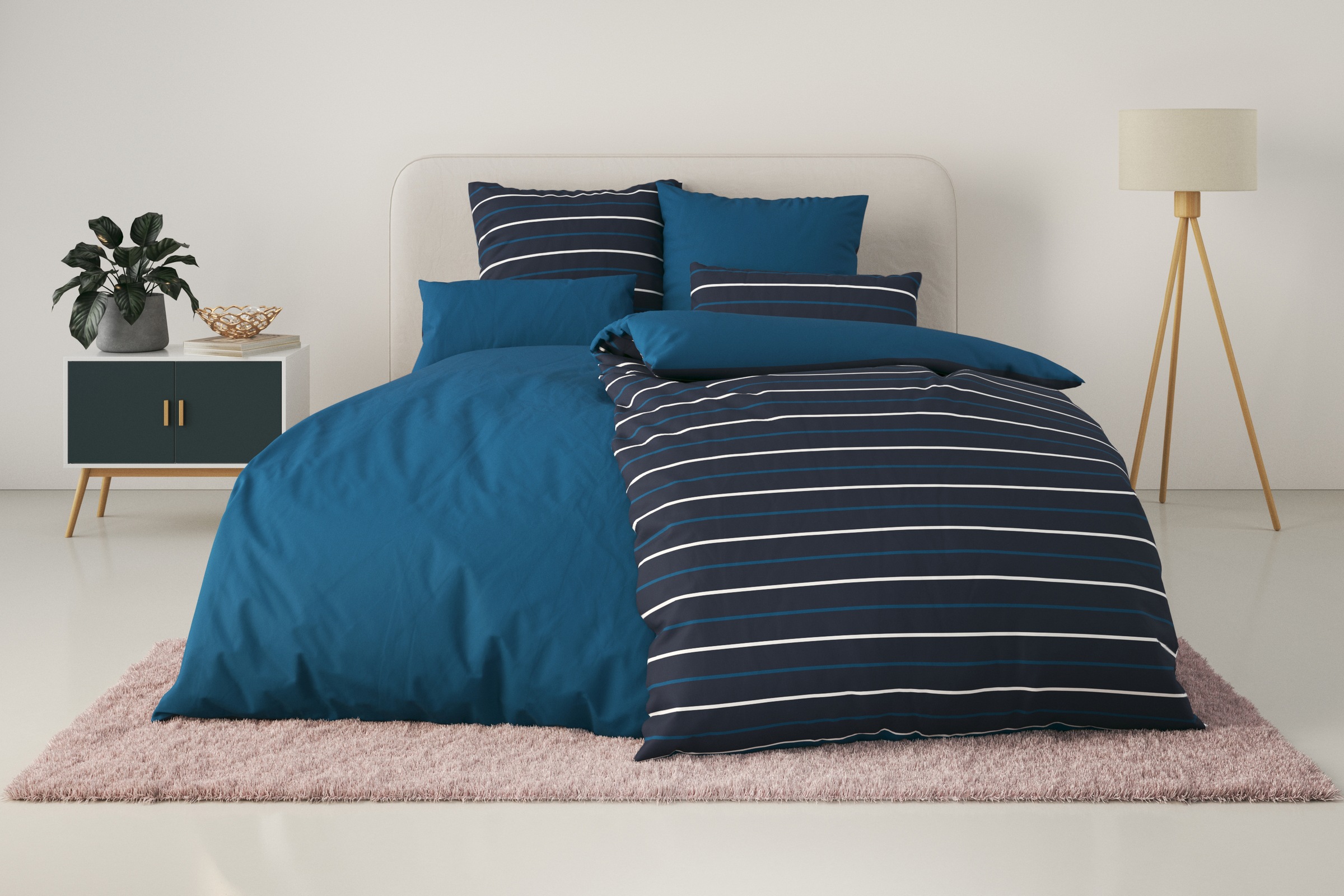 Bruno Banani Bettwäsche "Dana" 2 Stk. in Gr. 135x200 oder 155x220 cm, 100% günstig online kaufen