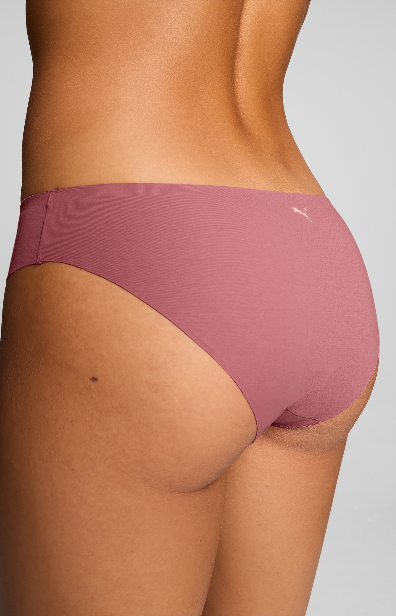 PUMA Slip »PUMA WOMEN INVISIBLE COTTON BRIEFS 2P« nahtlose Ränder für eine unsichtbare Passform