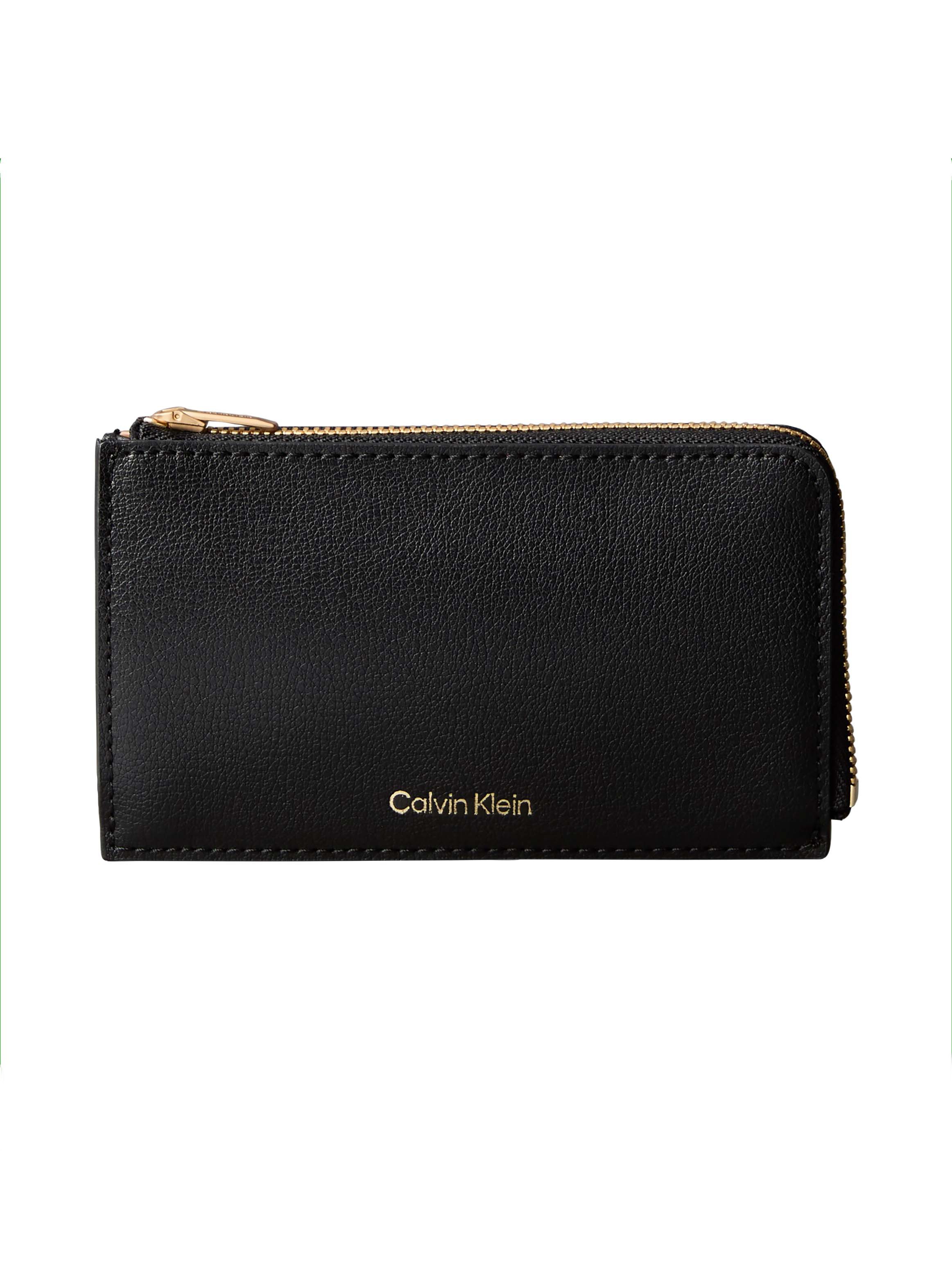 Calvin Klein Kartenetui »FOIL LOGO TOP ZIP CARDCASE« Kreditkartenetui mit CK-Logo