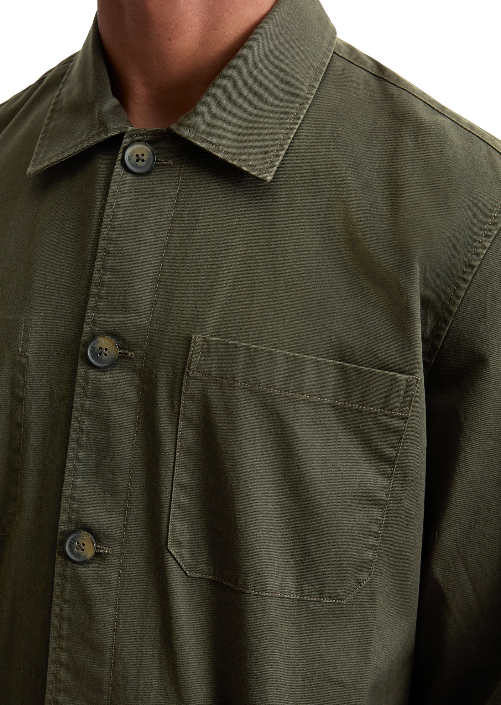 Marc O'Polo Kurzjacke »aus hochwertigem Coated-Twill«, ohne Kapuze