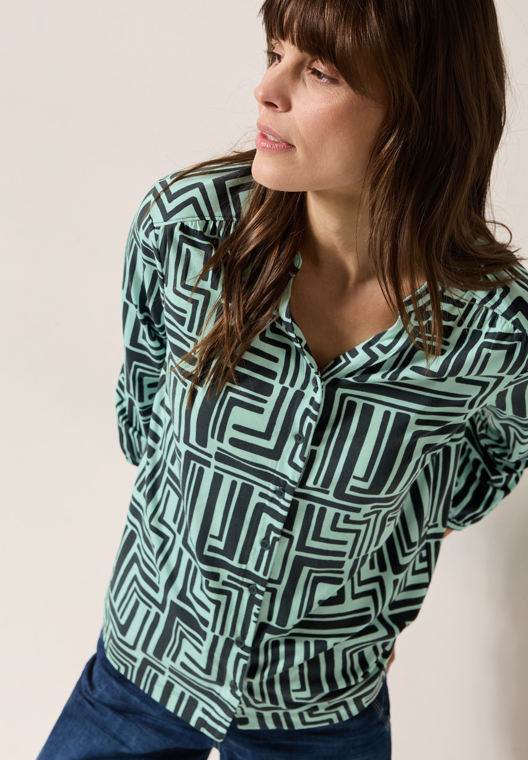 Cecil Blusenshirt, mit All-Over Print