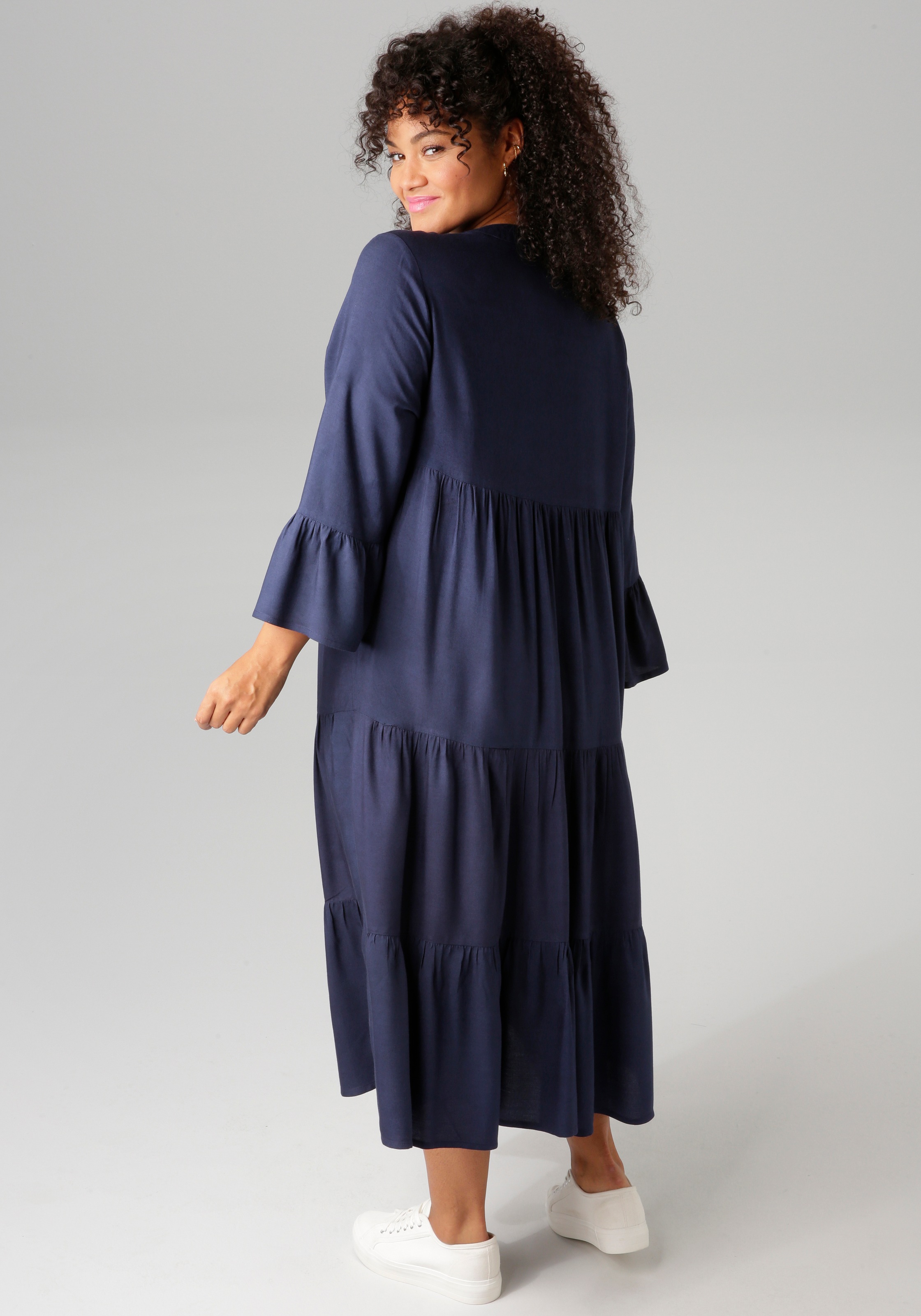 Aniston PLUS Midikleid, In trendigen Farben günstig online kaufen