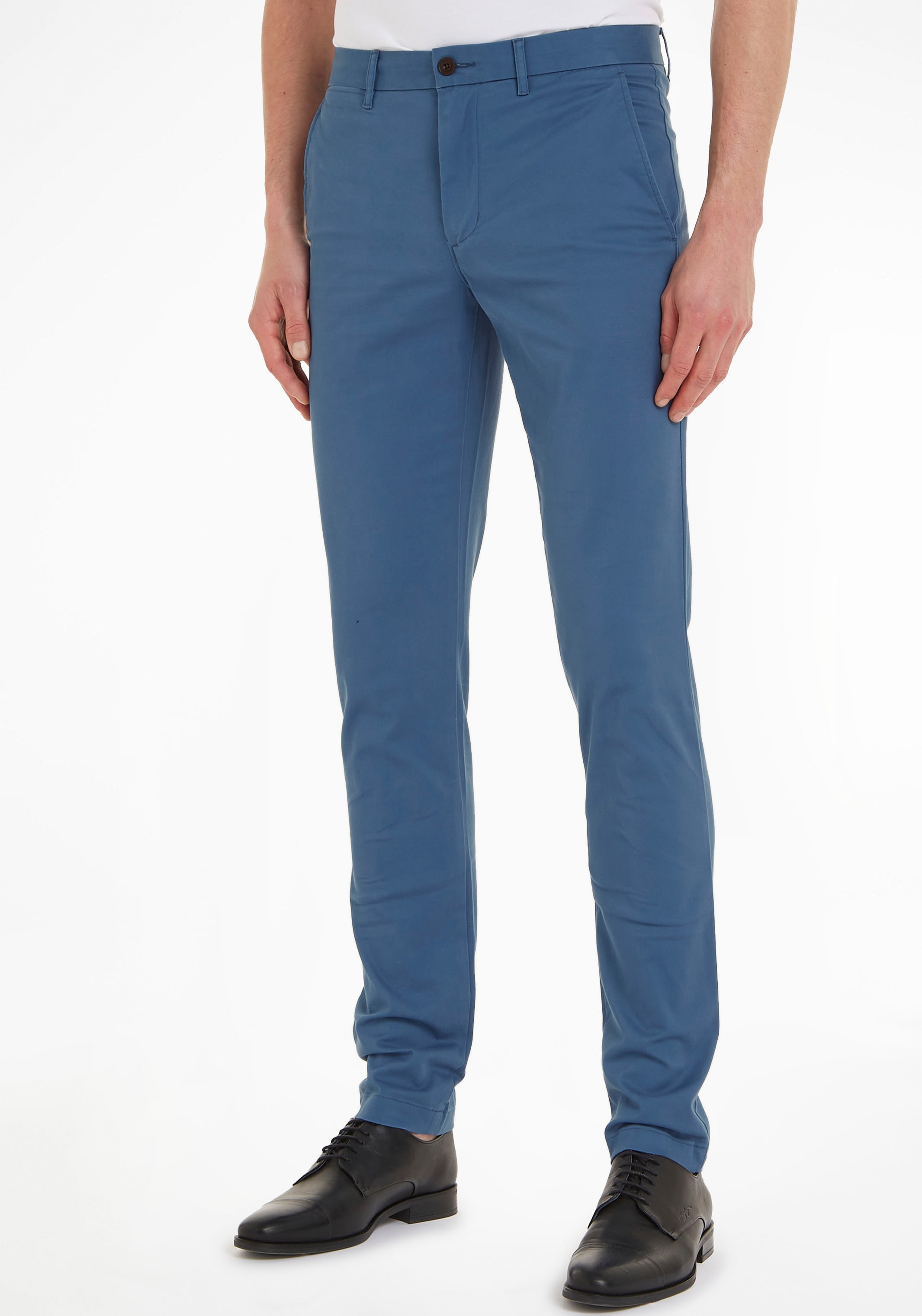 Tommy Hilfiger Chinohose "BLEECKER CHINO 1985 PIMA COTTON", mit dezenter La günstig online kaufen