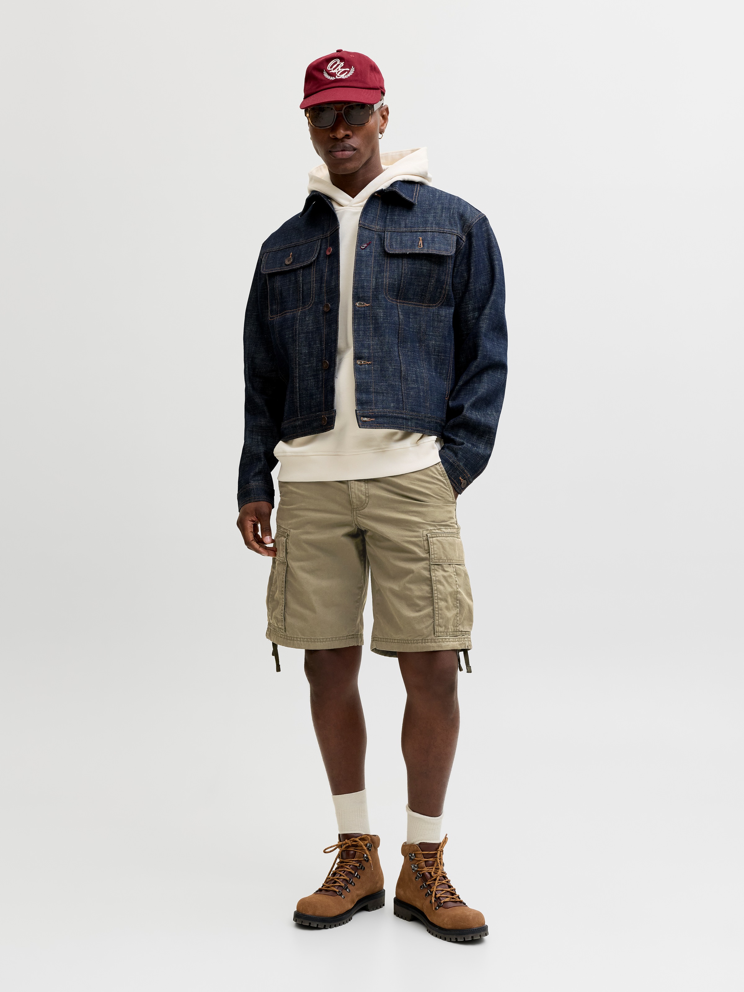 Jack & Jones Short Cargo Cole Frank Olive Night M Homme 4