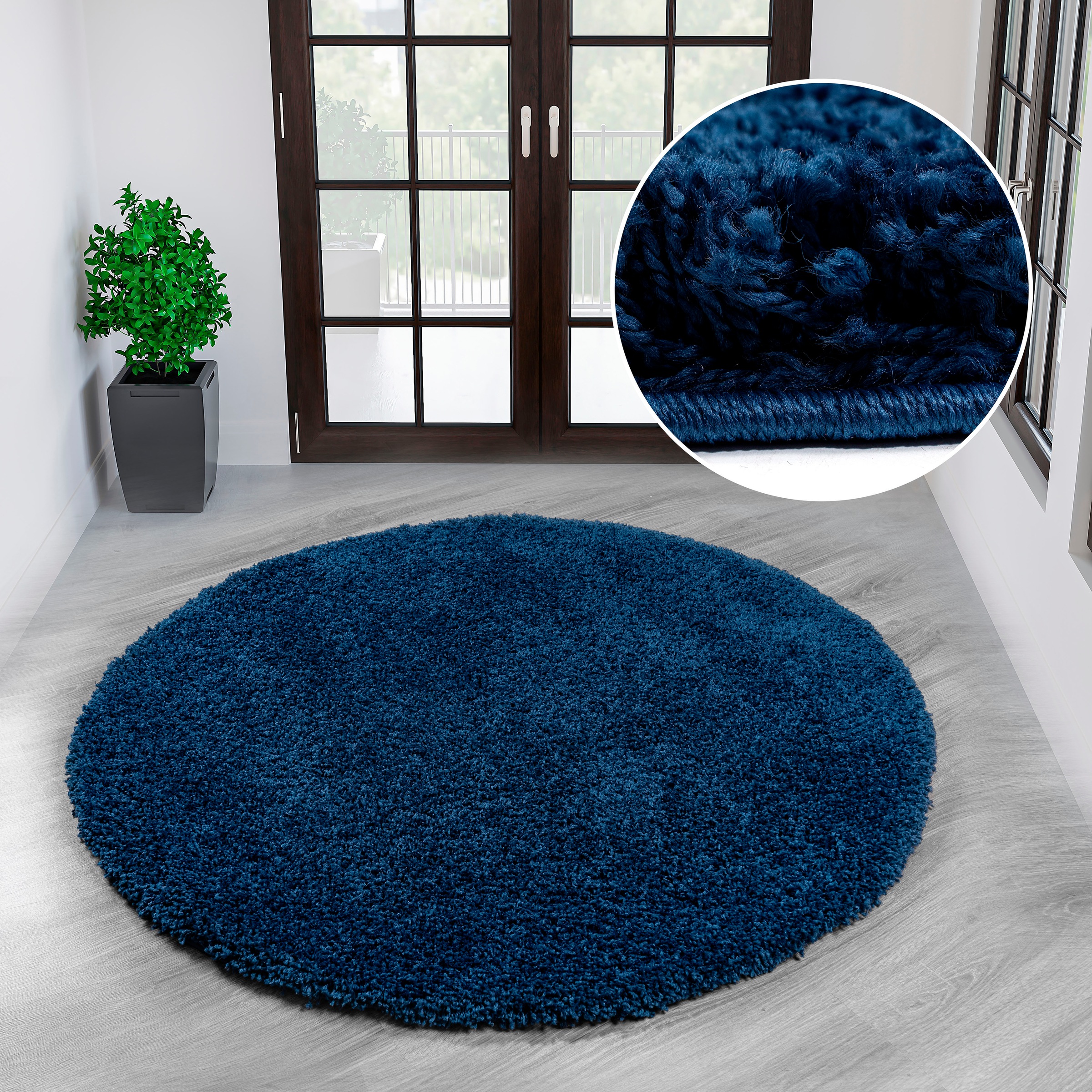 OTTO home Teppich "Viva rund" rund 45 mm Höhe Uni-Farben, einfarbig, besond günstig online kaufen