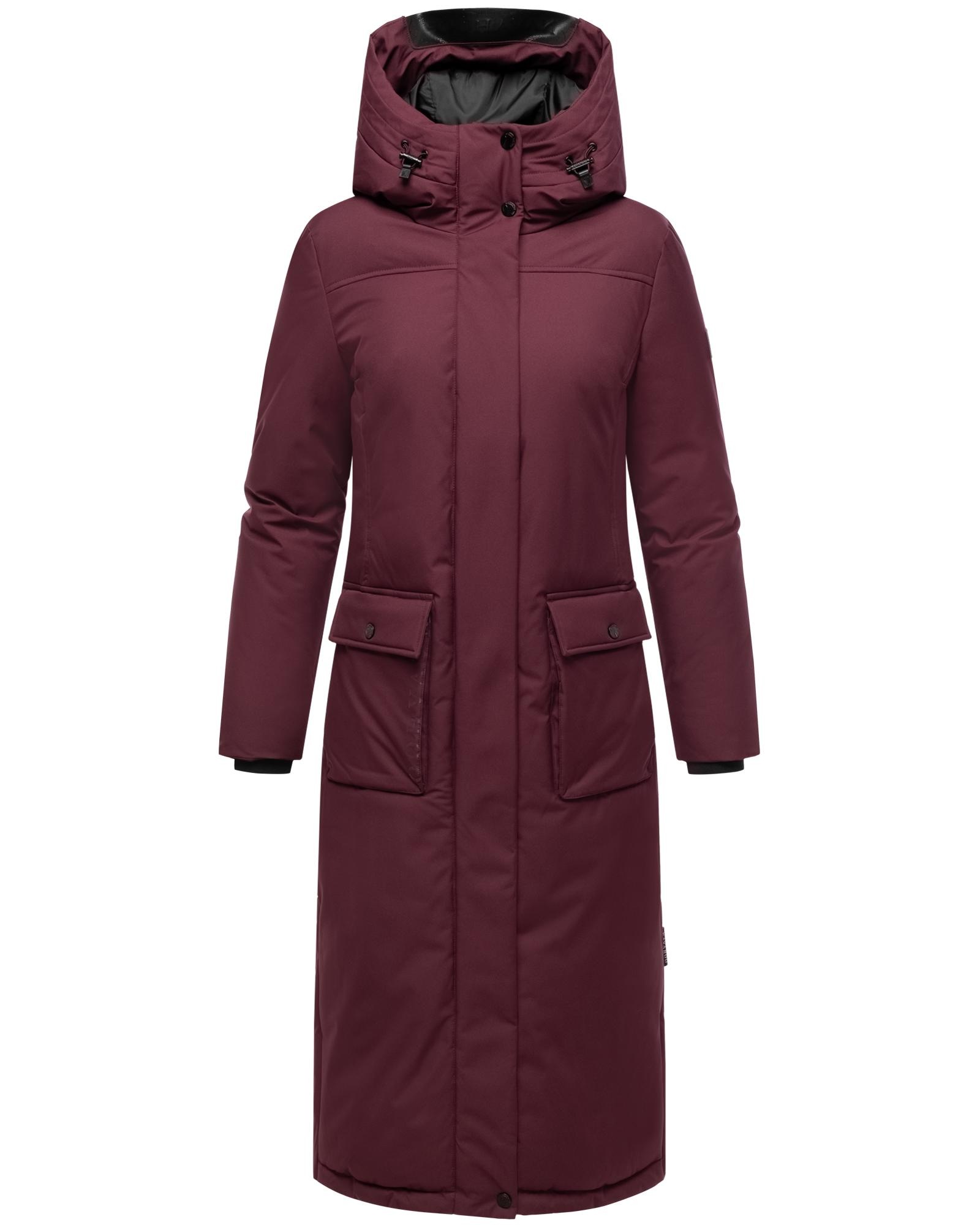 Navahoo Wintermantel »Wolkenfrost XIV« Extralanger Damen Mantel mit Kapuze