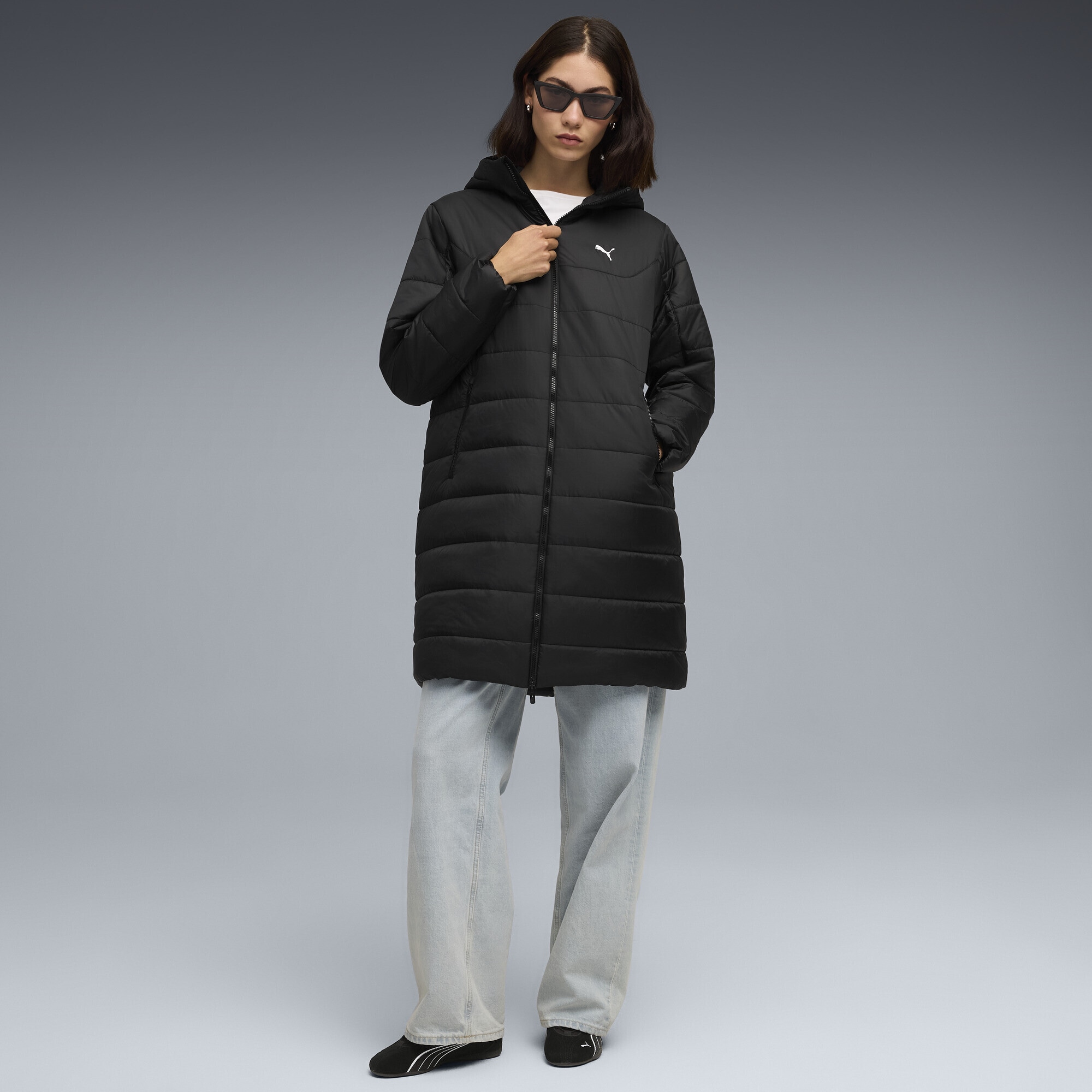 PUMA Winterjacke »Essentials Wattierter Parka mit Kapuze Damen«