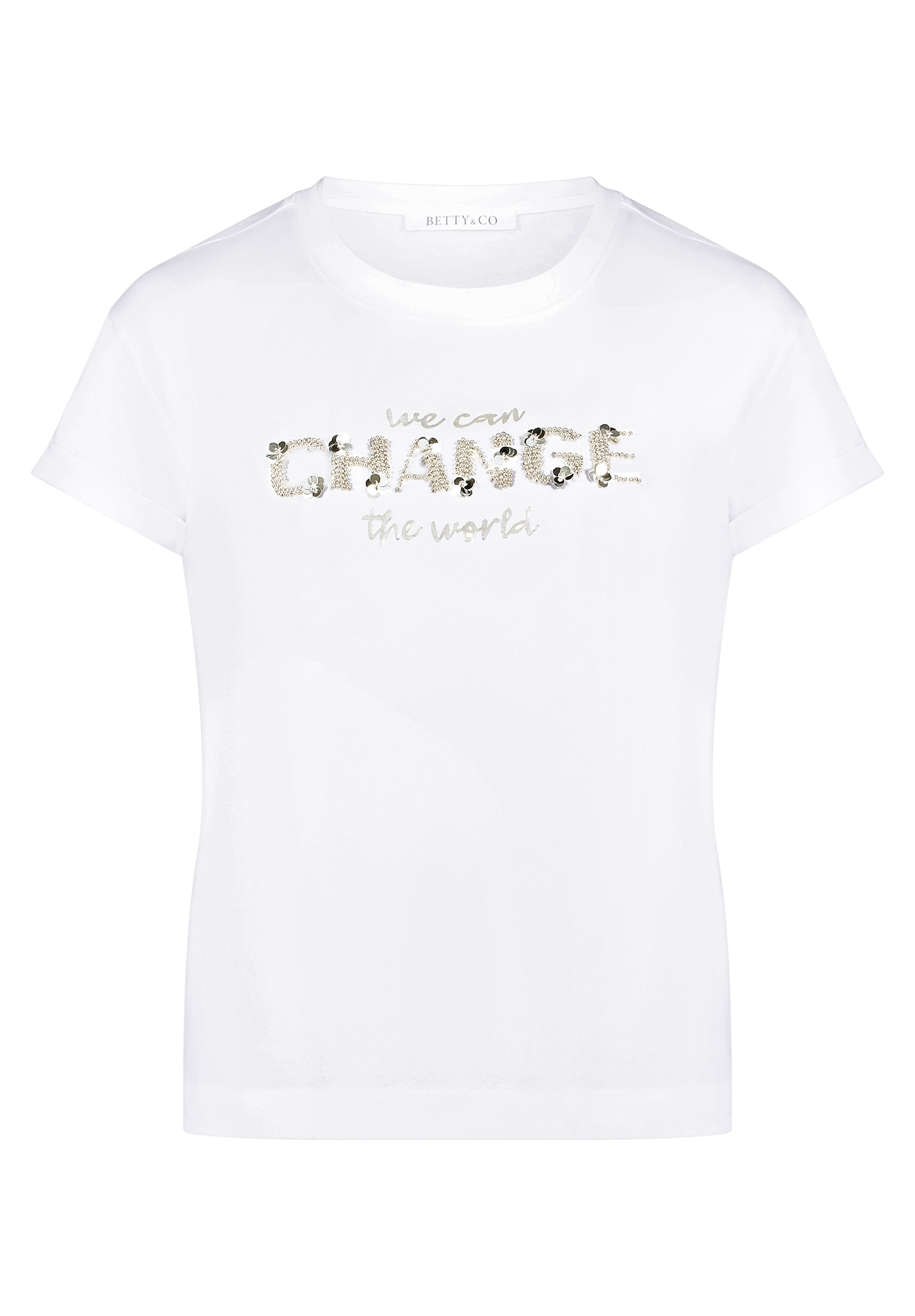 Betty&Co Kurzarmshirt »Damen mit Stickerei« 1 tlg.