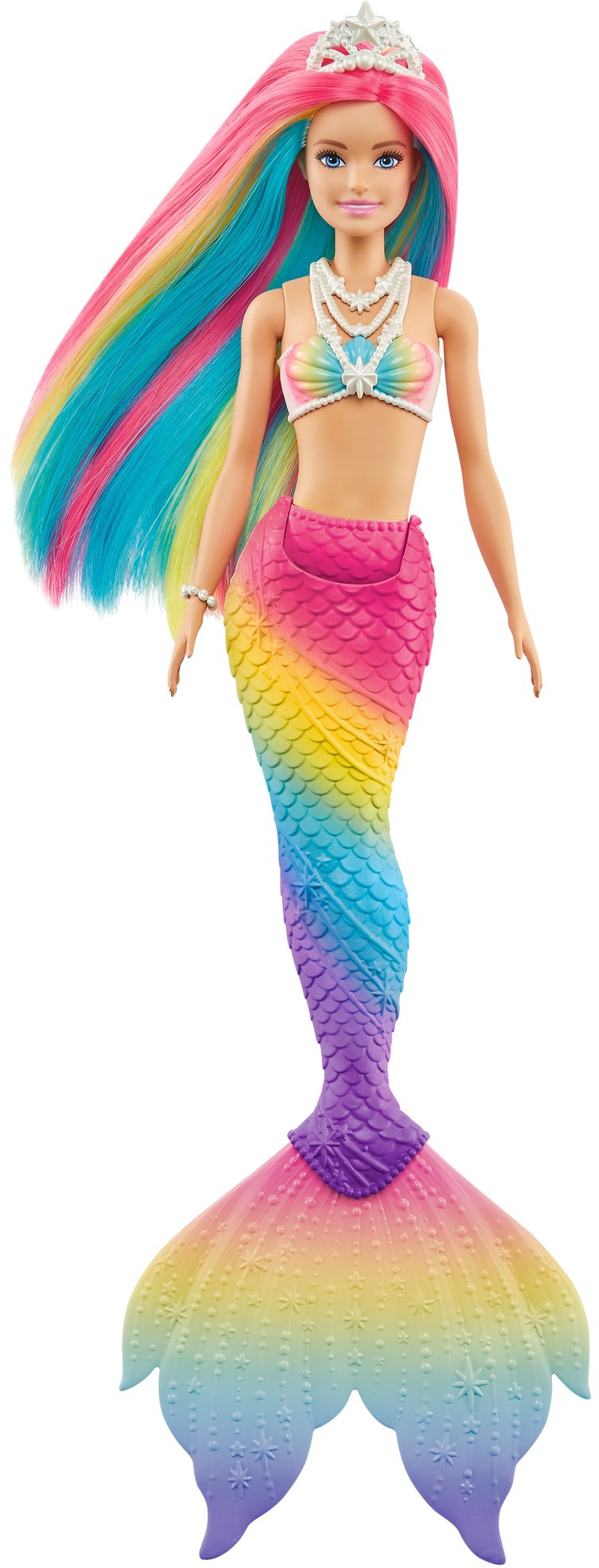 Barbie Meerjungfrauenpuppe »Puppe, Dreamtopia Regenbogenzauber Meerjungfrau mit Farbwechsel«