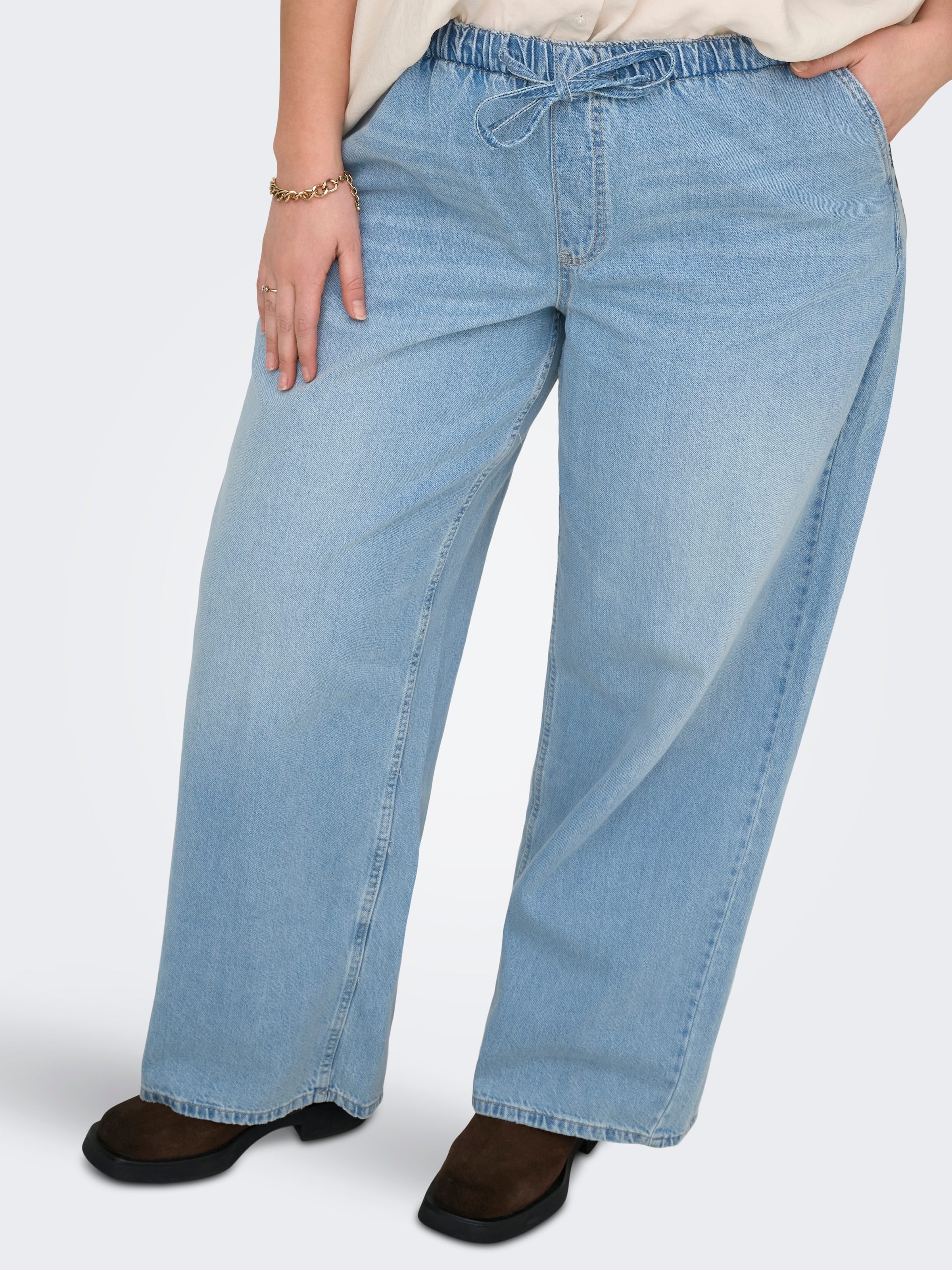 ONLY CARMAKOMA Relax-fit-Jeans »CARJAY PULL UP STRING DNM PANT PIM«