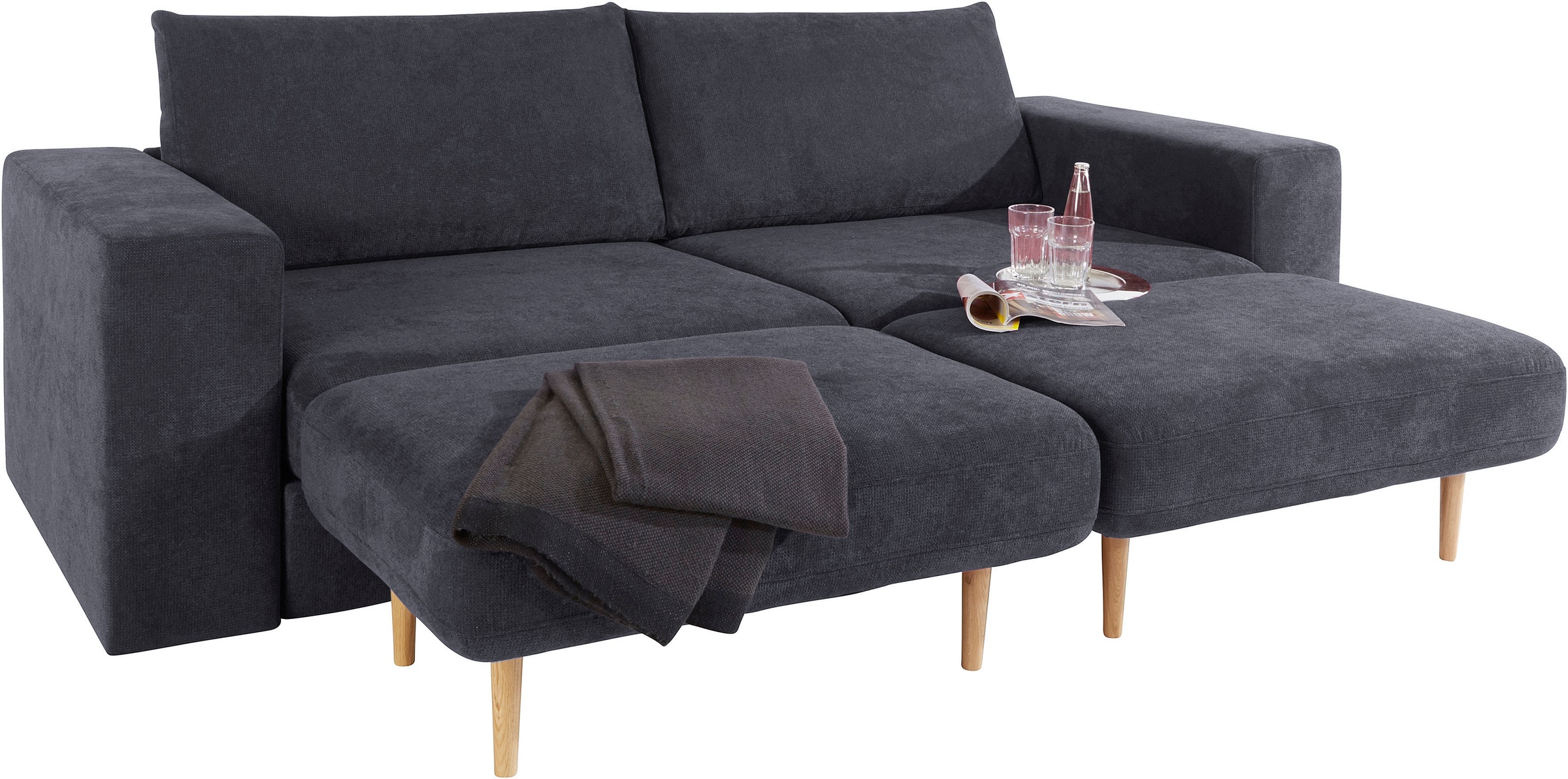 LOOKS by Wolfgang Joop 4-Sitzer »Looksv«, Verwandlungssofa: aus Sofa wird Sofa mit 2 Hockern