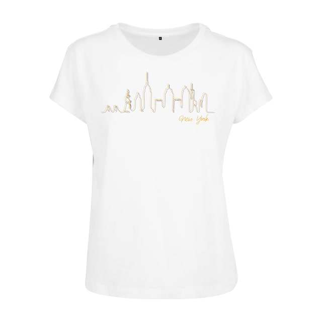 MisterTee Kurzarmshirt »Damen Ladies Skyline Box Tee«, (1 tlg.) für kaufen  | BAUR