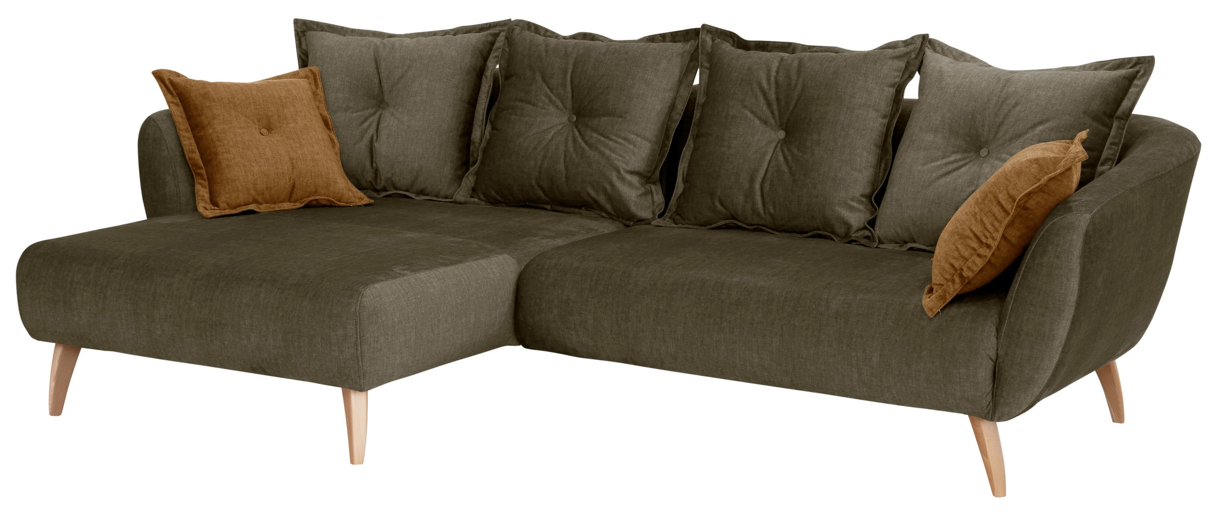 Home affaire Ecksofa "Baggio formschöne Polsterecke, bequem, Breite 277cm, günstig online kaufen