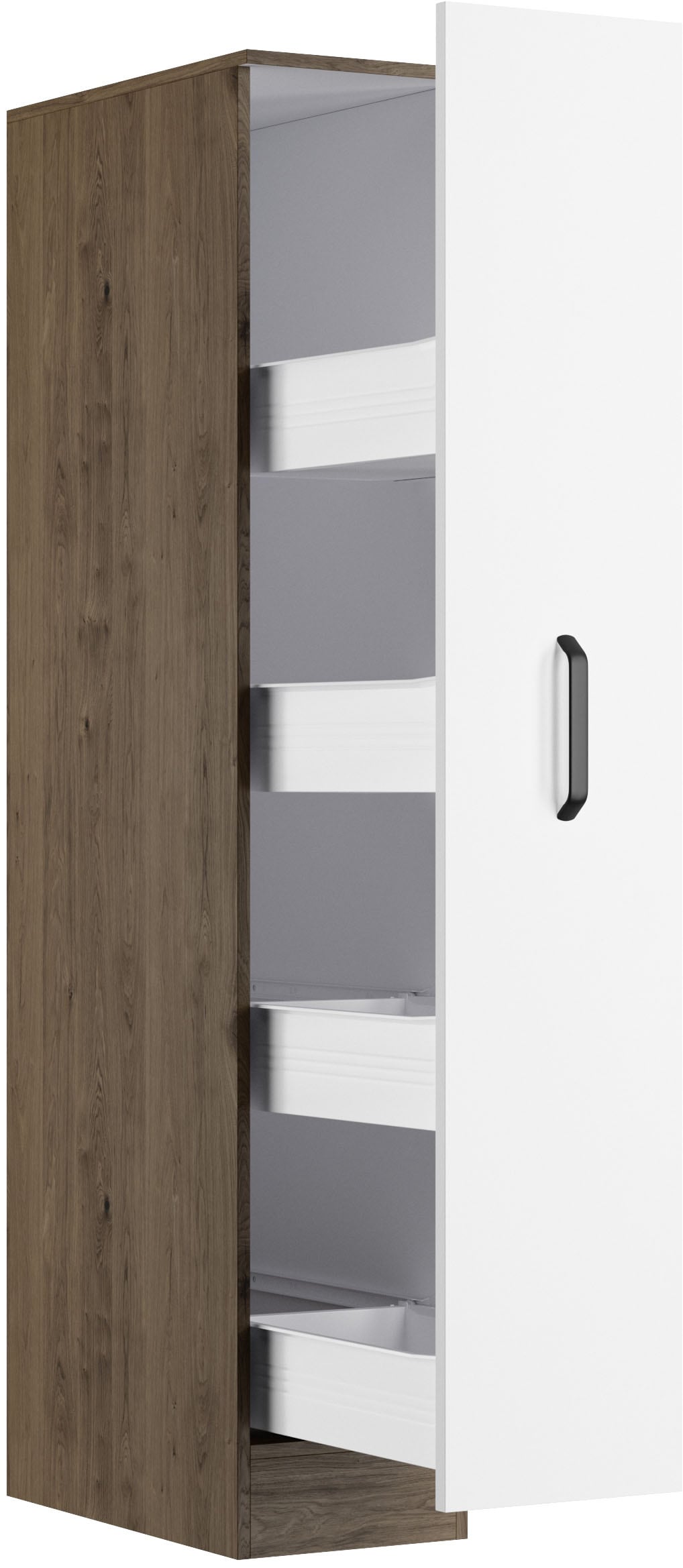 wiho Küchen Apothekerschrank »Elba, Breite/Höhe: 30/165 cm«, mit 4 Ablagekörben