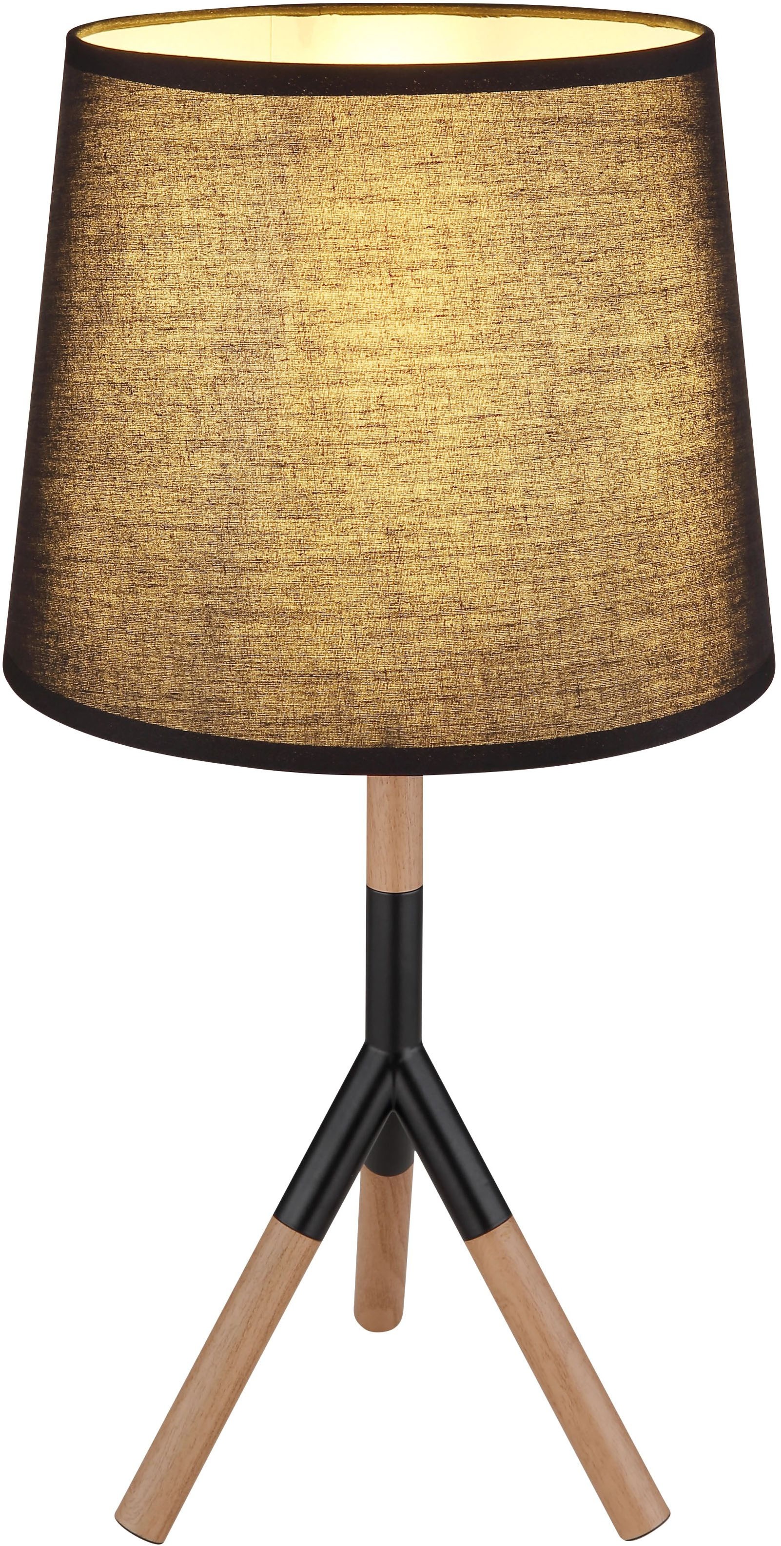 GLOBO LIGHTING Tischleuchte »KIKKI«, 1 flammig, Leuchtmittel E27 | ohne Leuchtmittel, Design Tischlampe, Wohnzimmer, Schlafzimmer, Flur