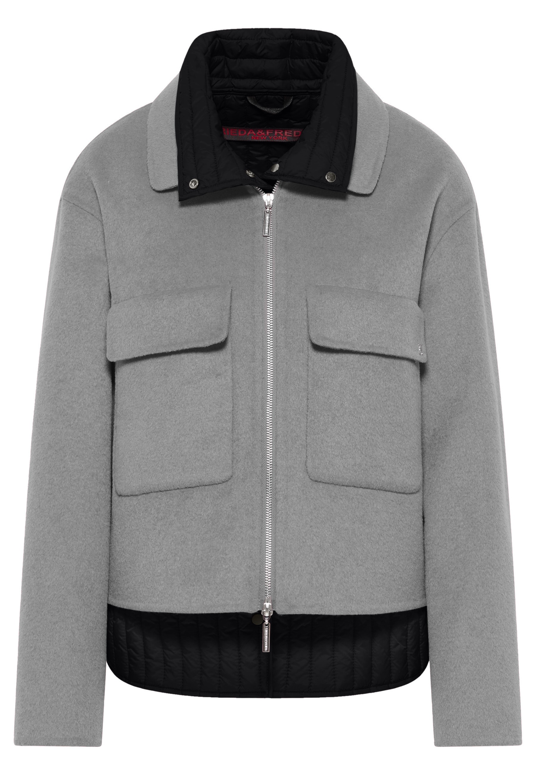 Frieda & Freddies Kurzjacke »Wool Jacket / Hannah«, mit Farb- und Materialkombination