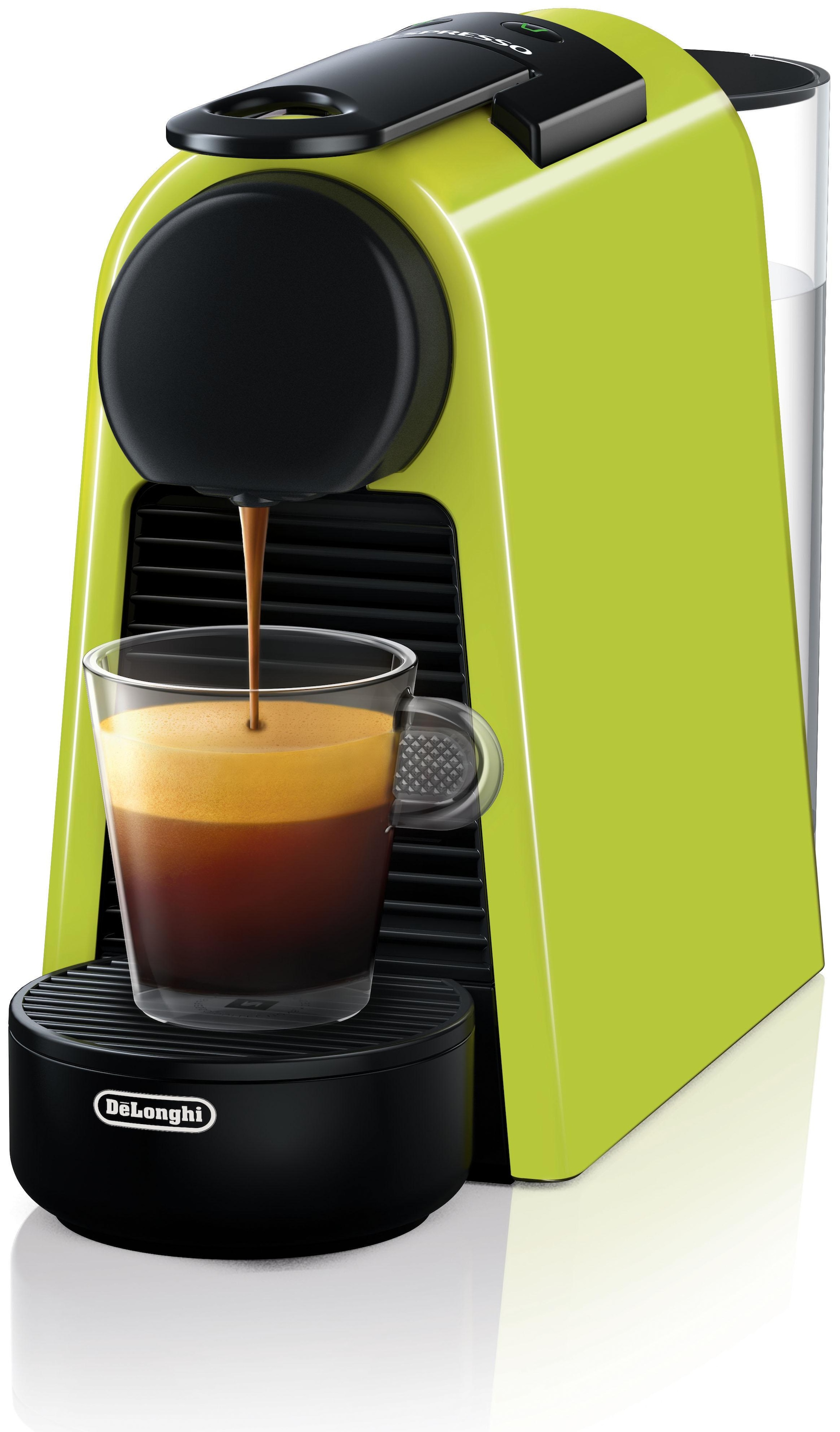 Nespresso Kapselmaschine "Essenza Mini EN85.L von DeLonghi, Lime Green", inkl. Willkommenspaket mit 7 Kapseln