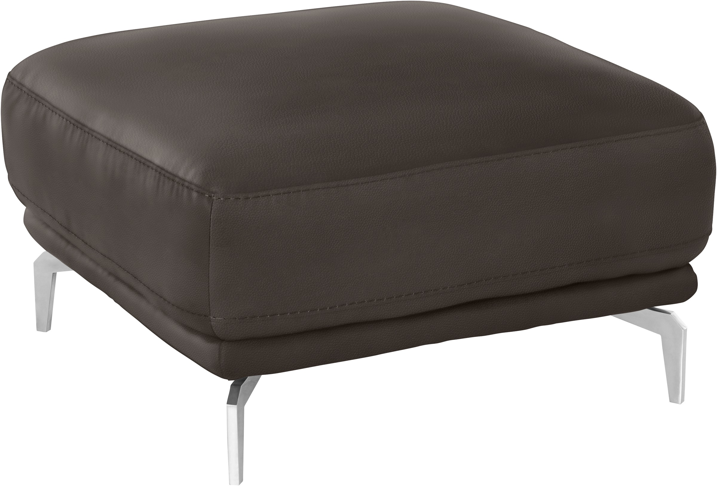 W.SCHILLIG Hocker »montanaa«, mit Metallfüßen in Chrom glänzend, Breite 71 cm