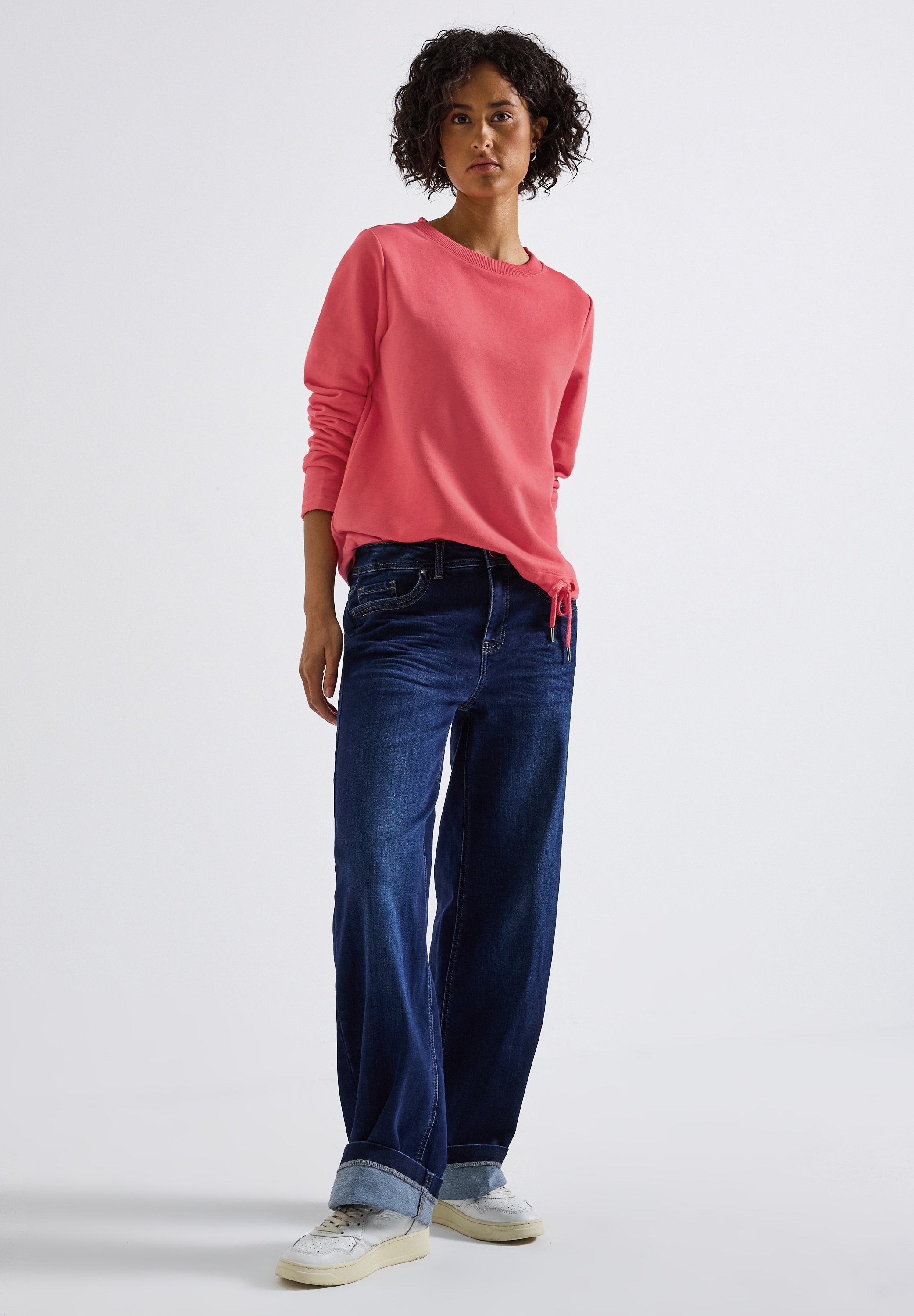 STREET ONE Sweatshirt, mit Tunnelzug am Saum