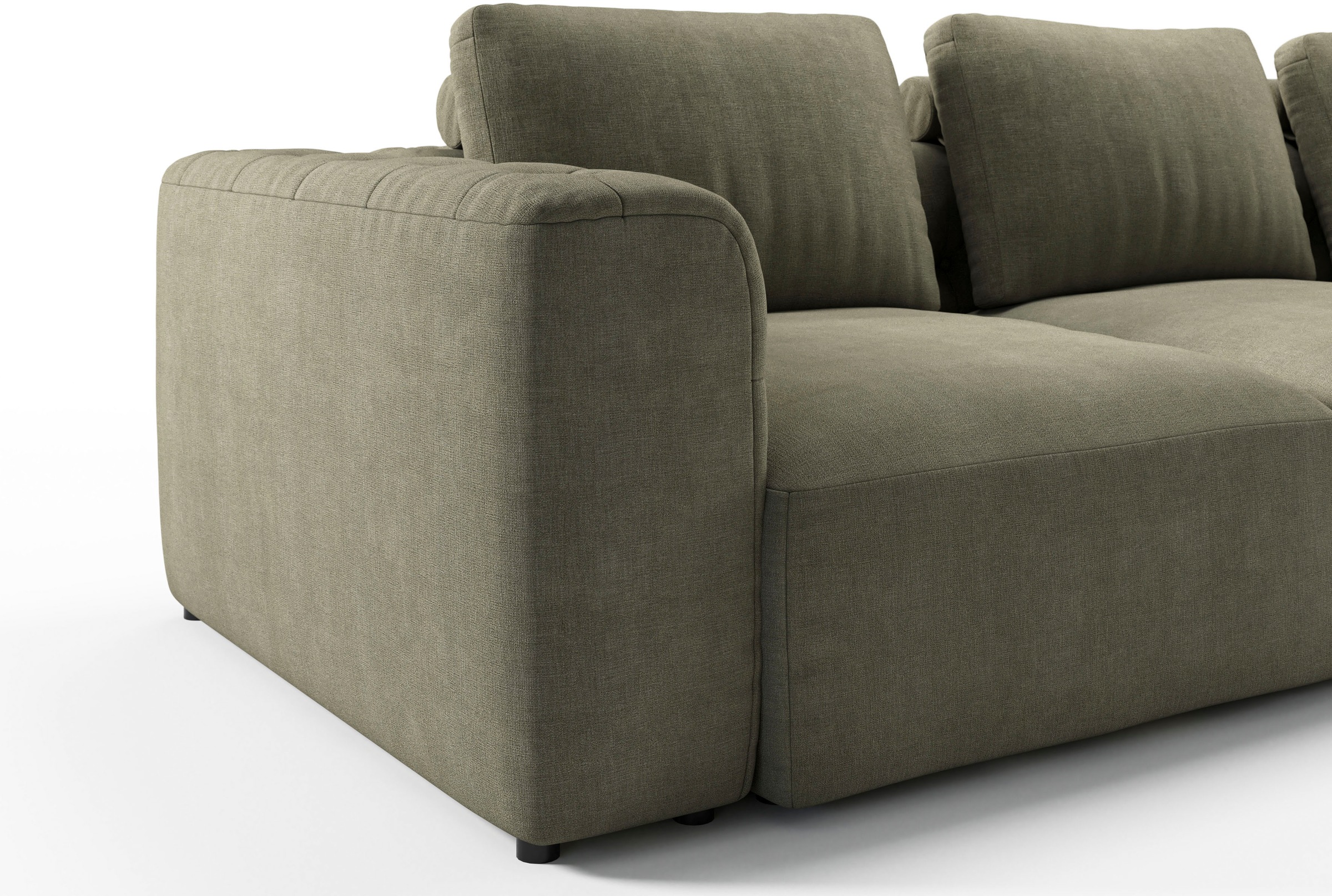 RAUM.ID Chaiselongue »Cushid«, Modul-Sofa, bestehend aus 2-Sitzer und Hocker