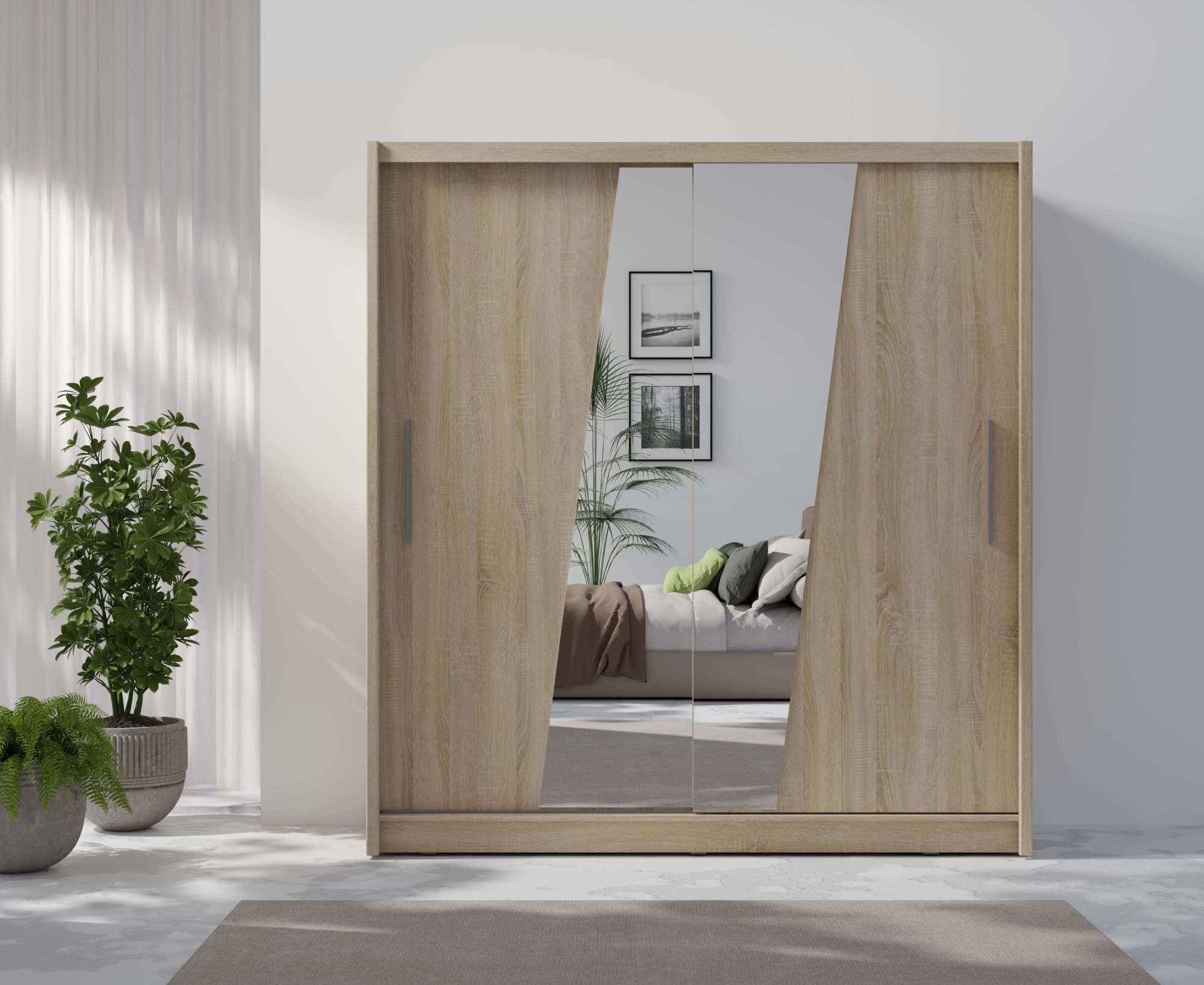 Home affaire Kleiderschrank "JULIETTA Schiebetürenschrank mit 10 Fächer, Kl günstig online kaufen