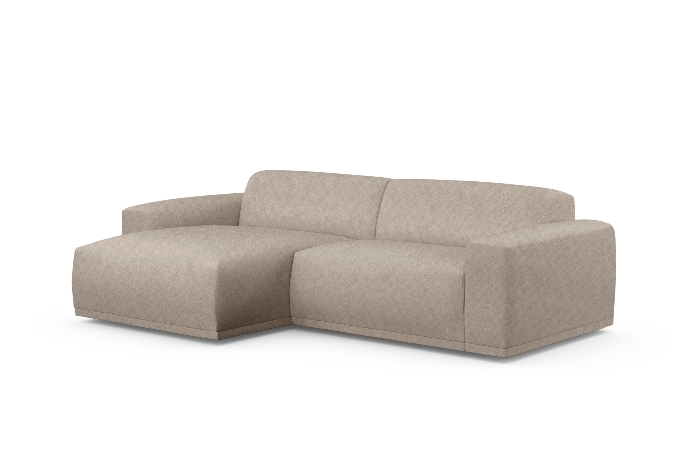 TRENDMANUFAKTUR Ecksofa »Braga, mit hochwertigem Kaltschaum, L-Form, in Cord erhältlich«, (2 St.), modernes Sofa, Couch mit hohem Sitzkomfort, 255/72/160 cm (B/H/T)