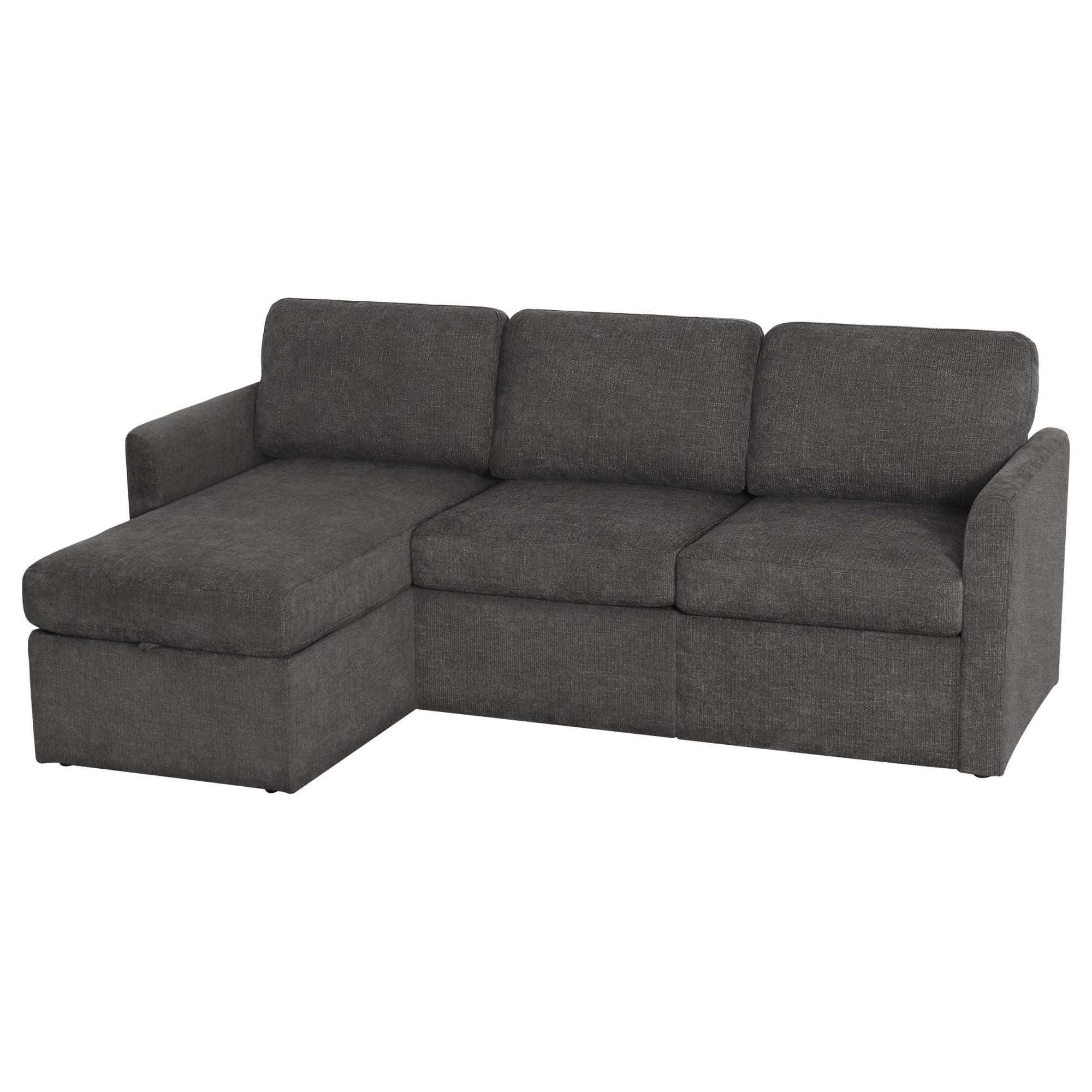 Dorel Home Ecksofa »NORDHUS, L-Form, 200 cm, Recamiere rechts/links montierbar« Recamiere, Stauraum, Cord und feiner Webstoff-Bezug