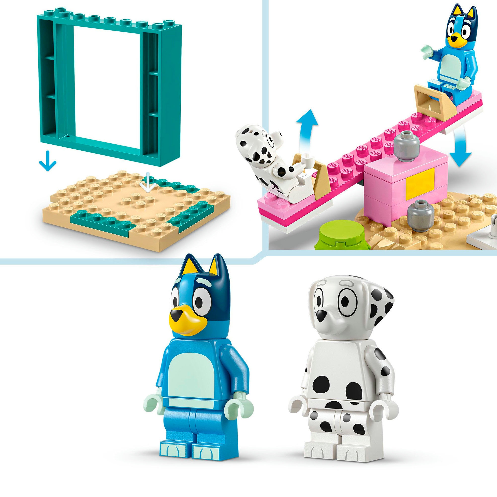 LEGO® Konstruktionsspielsteine »Bluey und Chloe auf dem Spielplatz (11201), LEGO Bluey«, (104 St.), Made in Europe