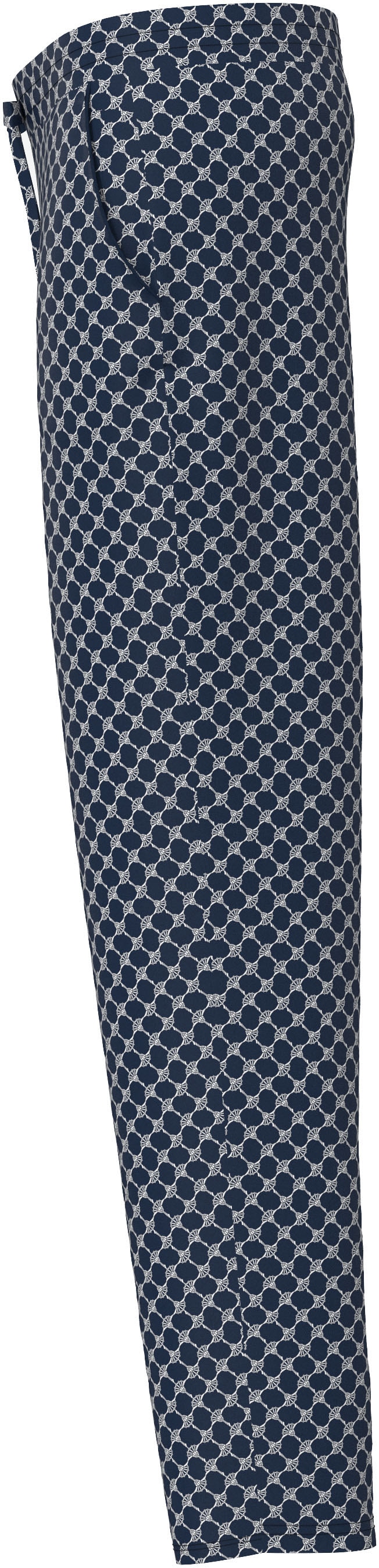 JOOP! Pyjamahose »Cosy«, mit Tunnelzug und Bindeband, Cornflower-Allover