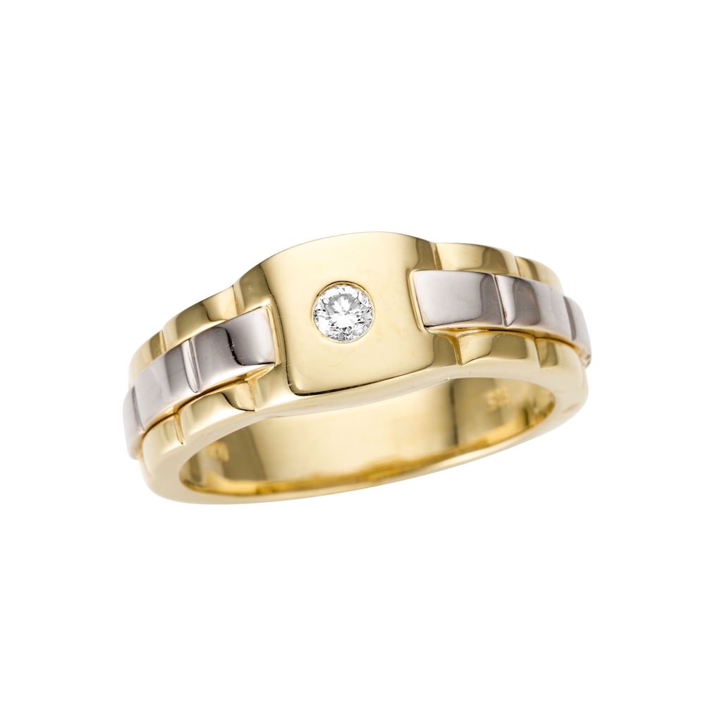 Firetti Goldring »Schmuck Geschenk Gold 585 Herrenring Goldring«