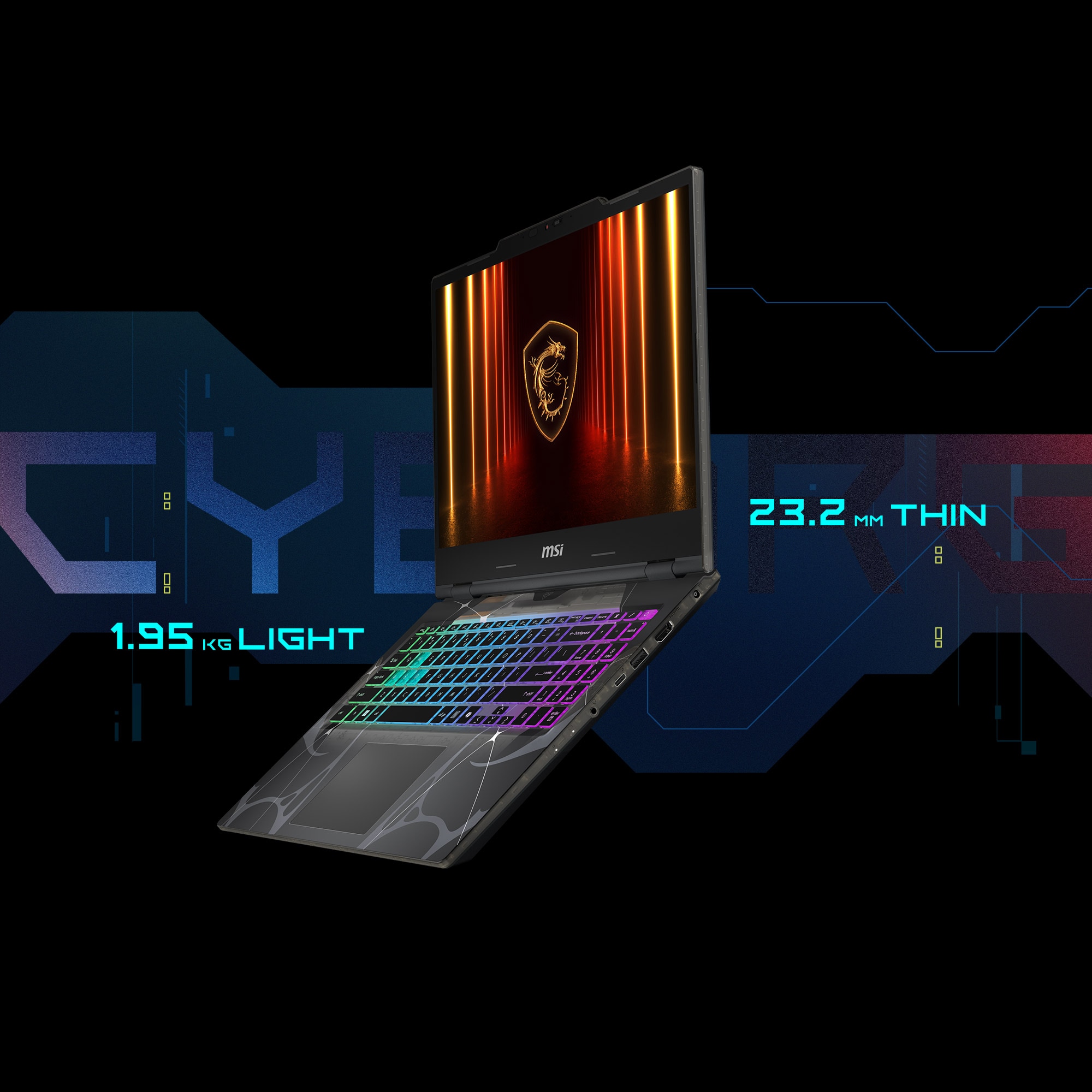 MSI Gaming-Notebook »Cyborg 15 B2RWFKG-401« 39,6 cm / 15,6 ″ Intel Core 7 GeForce RTX 5060 512 GB SSD