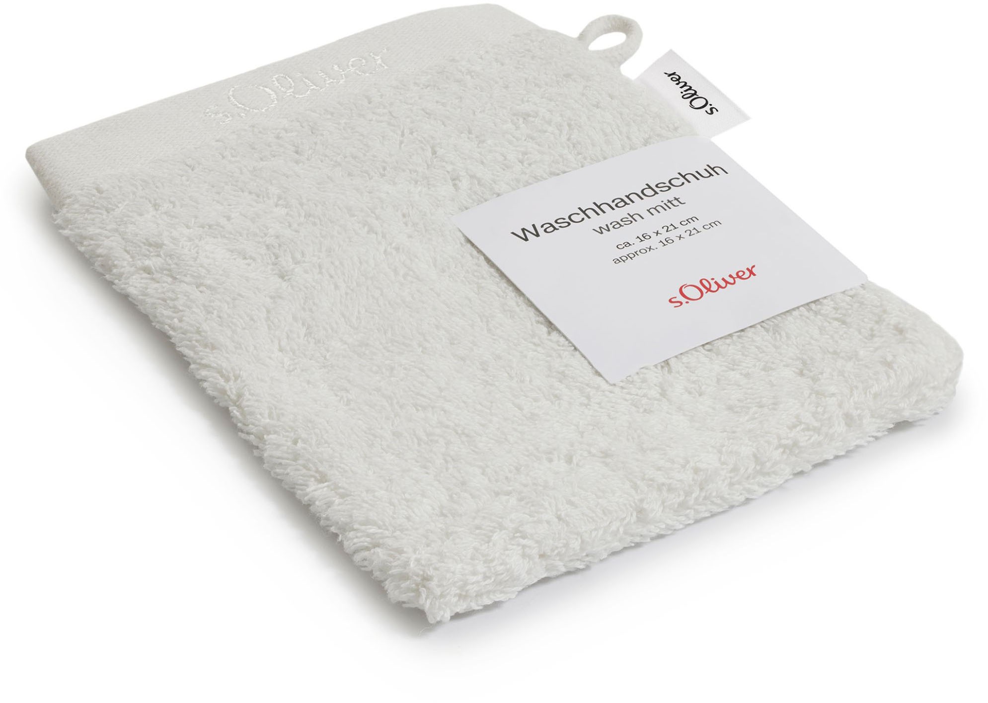 s.Oliver Waschhandschuh »s.Oliver, Premium Qualität, 600 gr/m², auch als Sets erhältlich«, (1 St., Waschlappen 16 x 21 cm), große Farbauswahl, auch als Duschtuch, Handtuch, Gästetuch