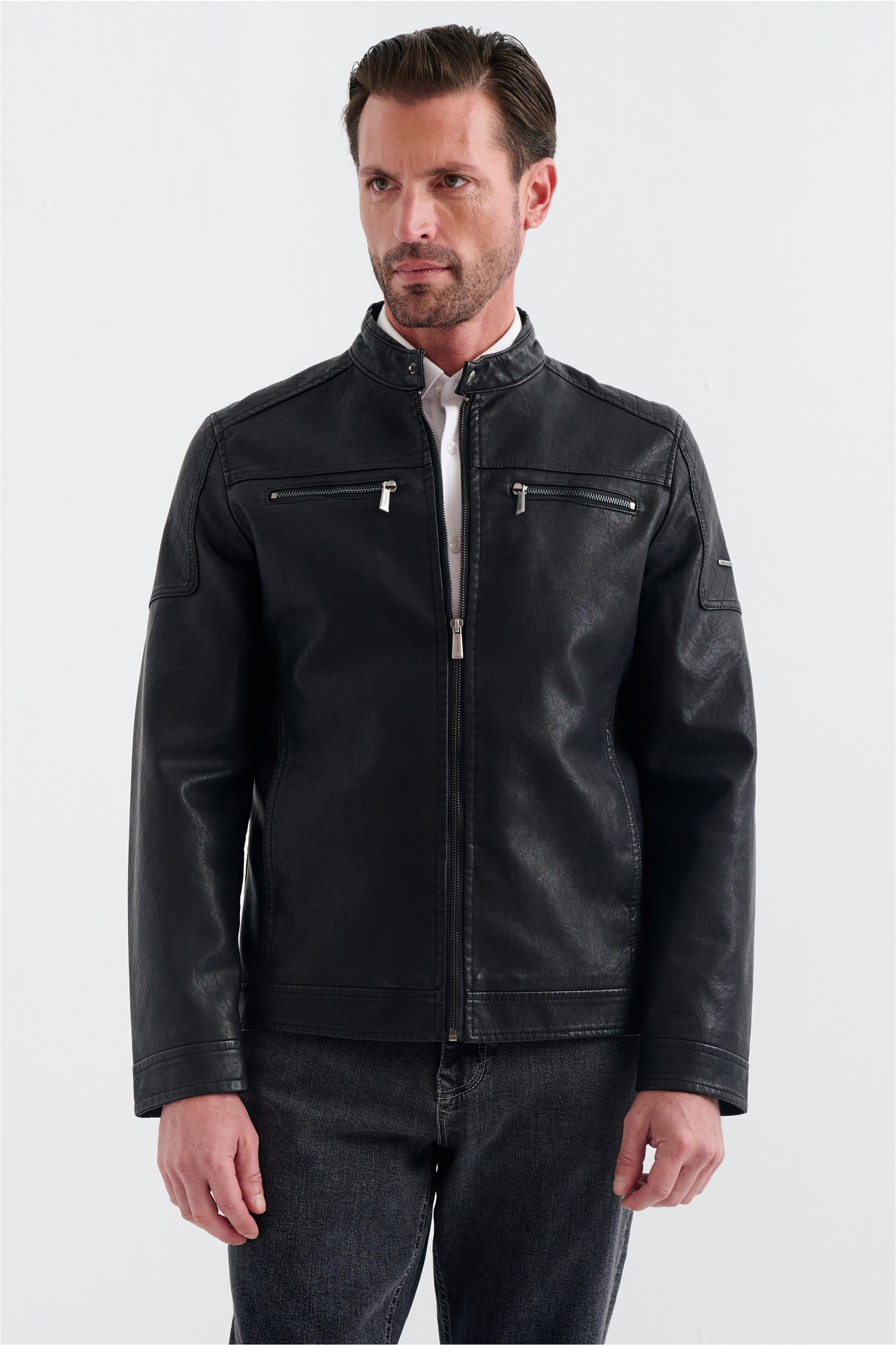 Pierre Cardin Lederimitatjacke "Hadrien" in Lederoptik