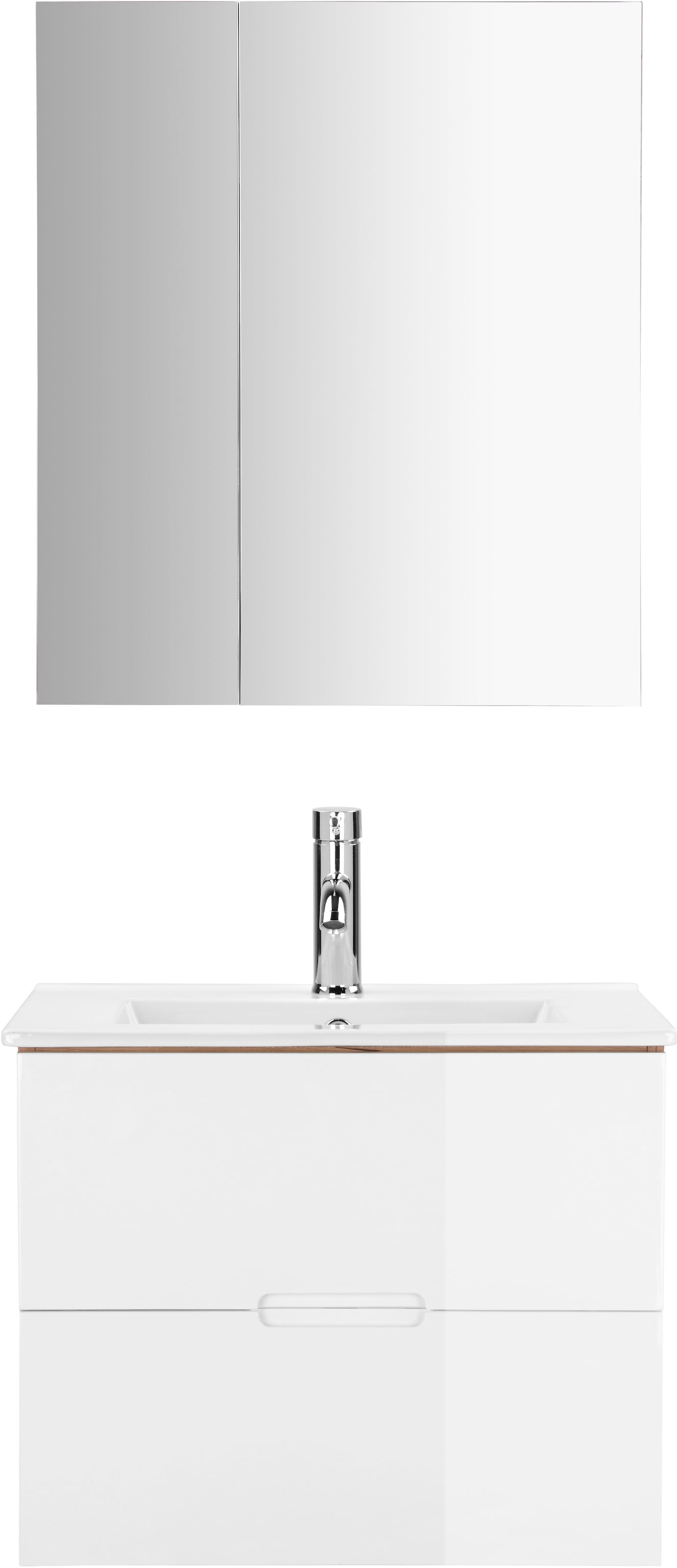 welltime Badmöbel-Set "Lund Badmöbel Set Badschrank Badezimmerset" günstig online kaufen