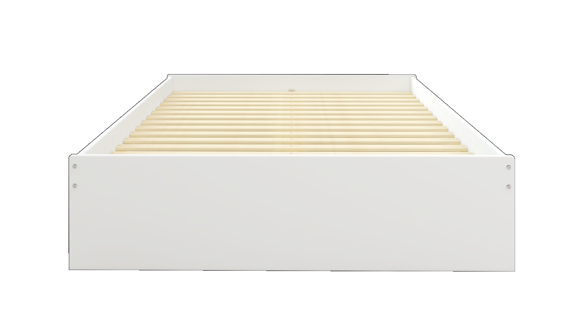 OTTO home Bett »Magdala, Futonbett, schlichtes Design, Top Qualität«, (Breite/ Belastbarkeit: 120cm/200 KG, 90cm/ 100KG), aus robustem MDF, Breite Liegefläche 140 cm, Bettkasten optional