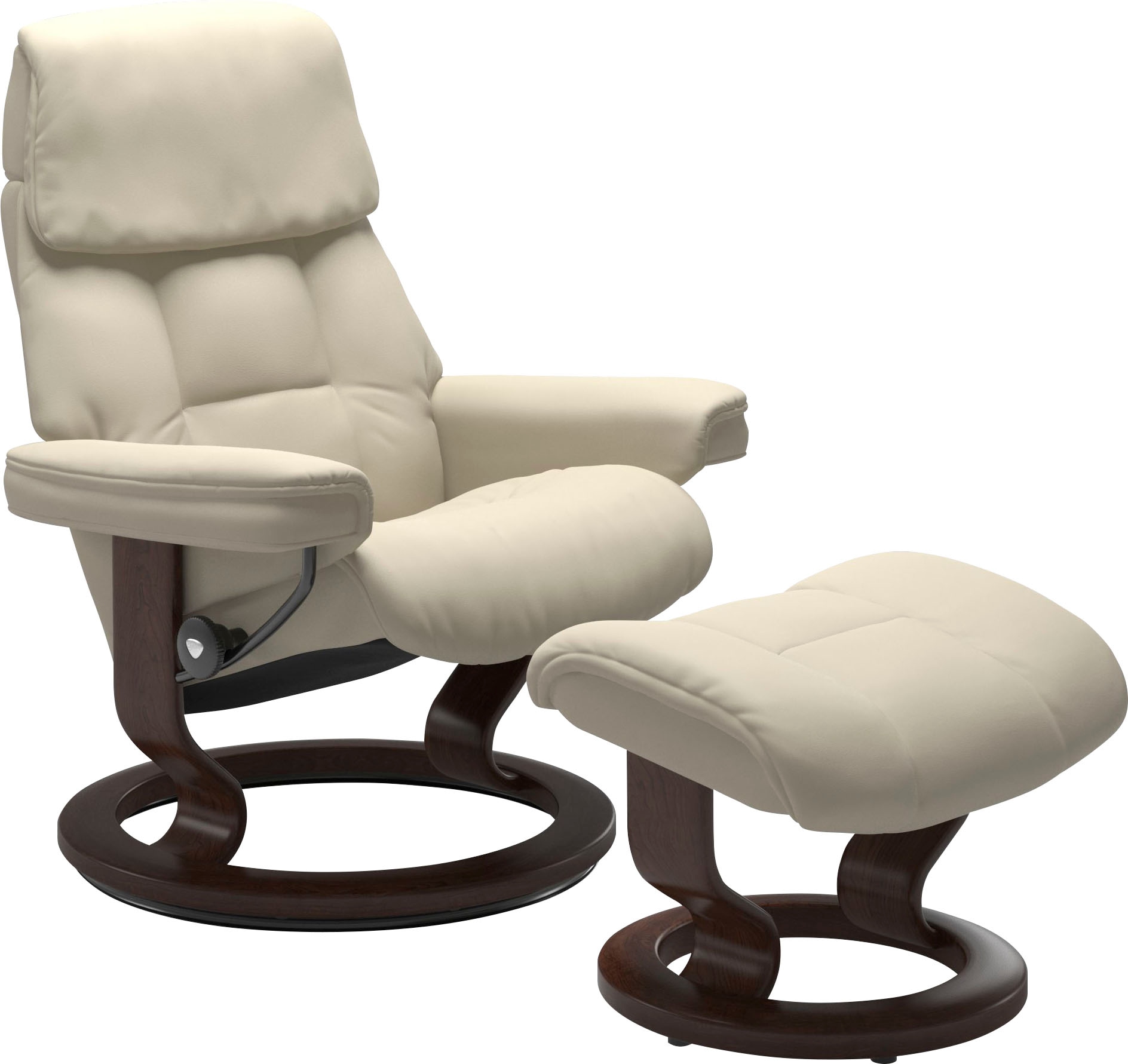 Stressless Relaxsessel "Ruby" Set, mit Classic Base, Größe L, Gestell Eiche, Wenge, Braun & Schwarz