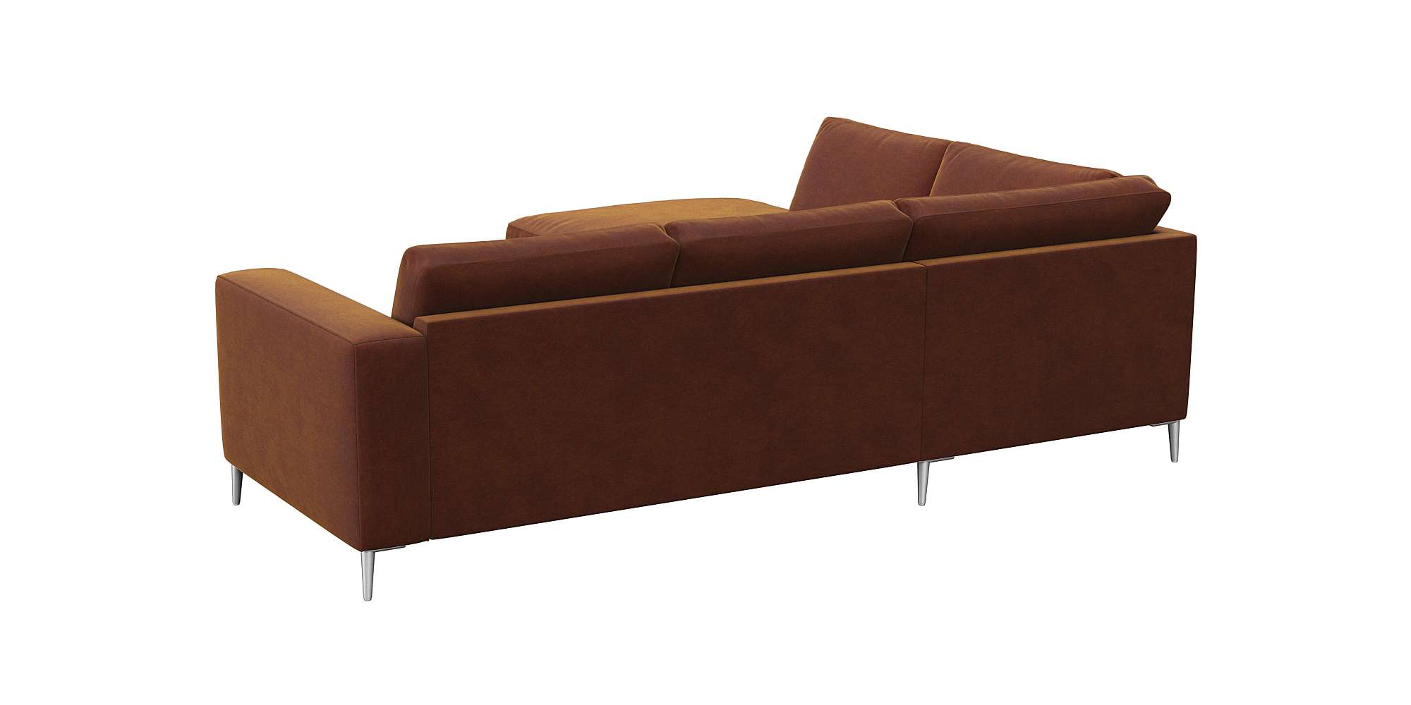 Thumbnail - FLEXLUX Ecksofa "Fiore, L-Form", breite Armlehnen, Füße alufarben, B/T 241/225 cm, Kaltschaum im Sitz