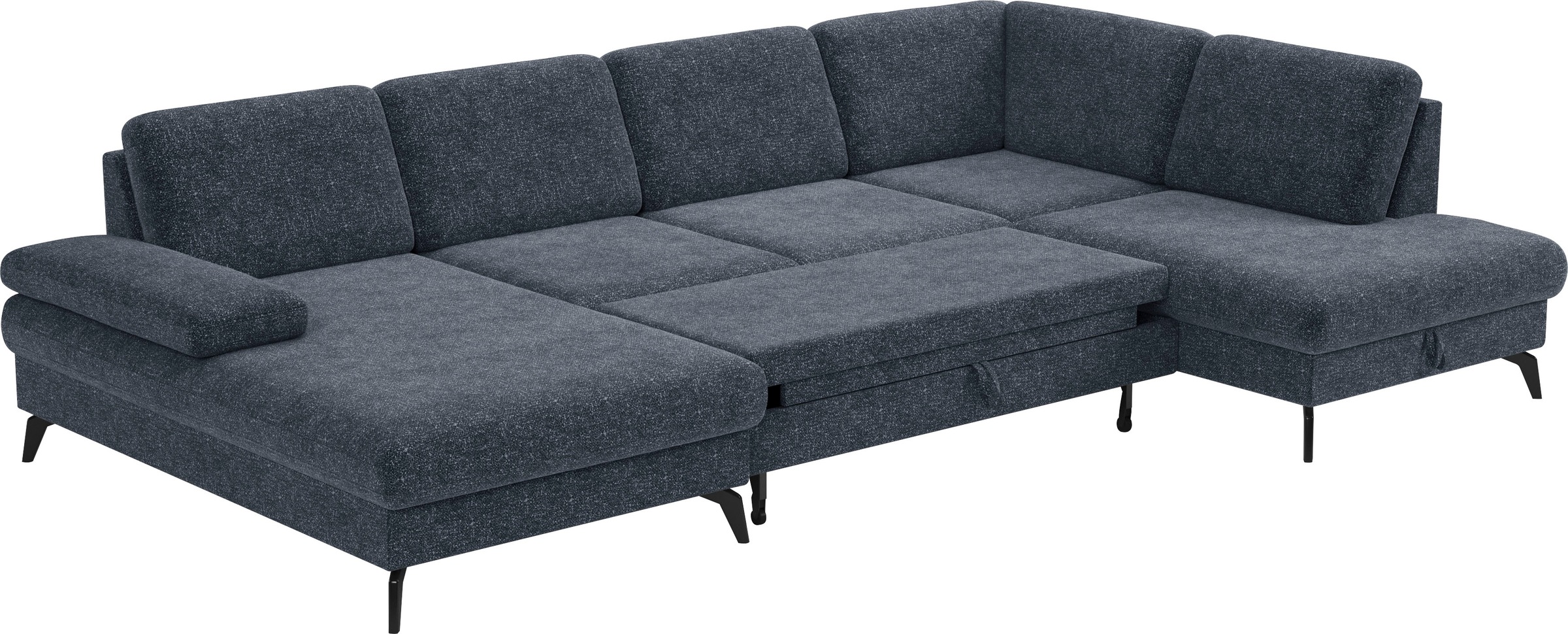 sit&more Wohnlandschaft »Morris U-Form, inkl. Sitztiefenverstellung«, wahlweise mit Armteilverstellung, Bettfunktion & Bettkasten