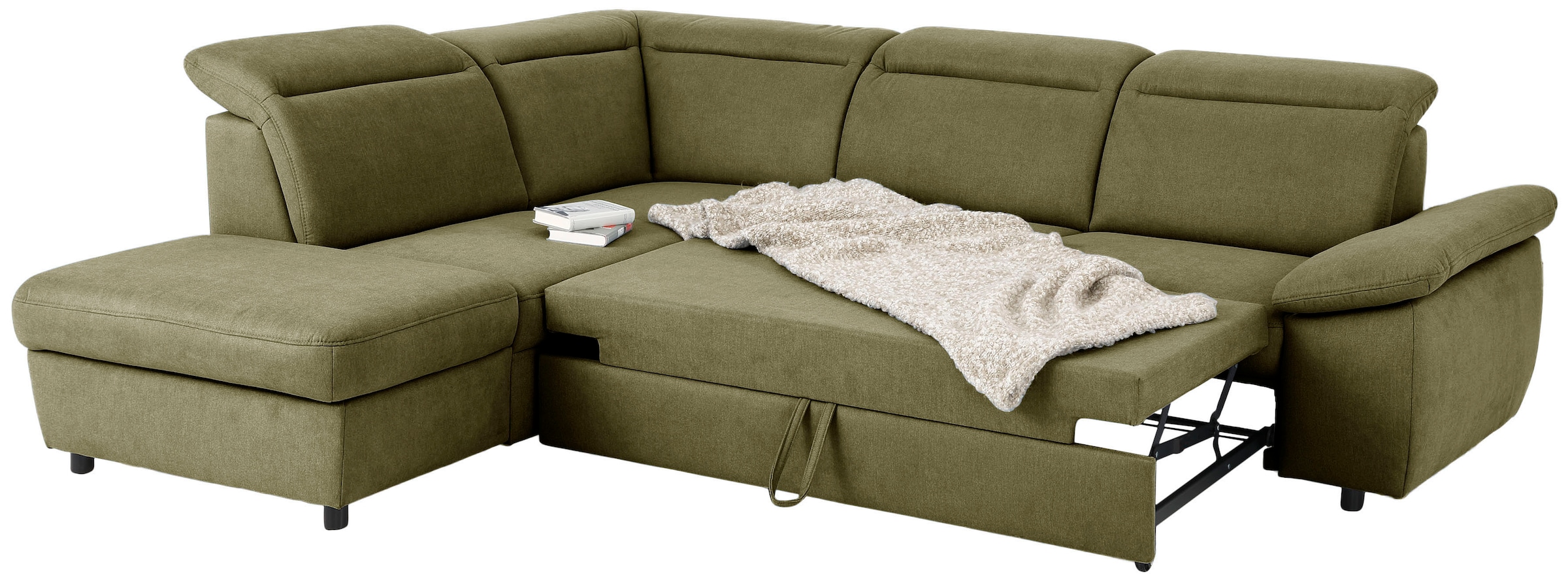 Home affaire Ecksofa »Mauritius L-Form«, mit Ottomane, mit Kopfteil- und Armlehnverstellung