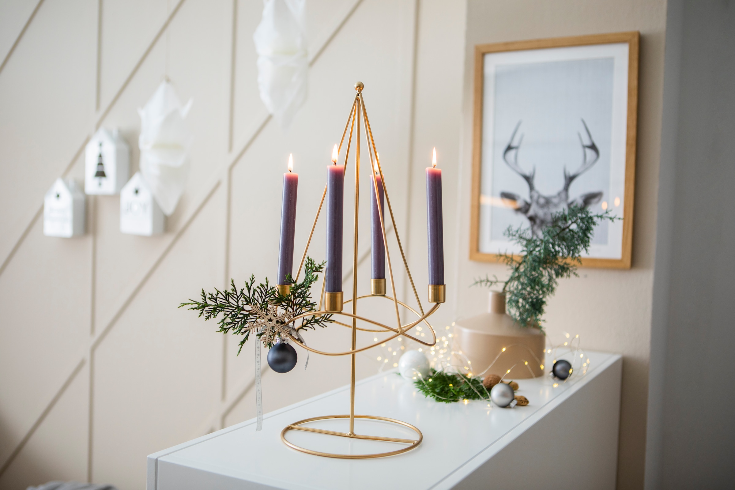 Metall, Design cm BAUR AM Höhe aus Kerzenleuchter, 49,5 ca. Adventsleuchter »Weihnachtsdeko«, kaufen |