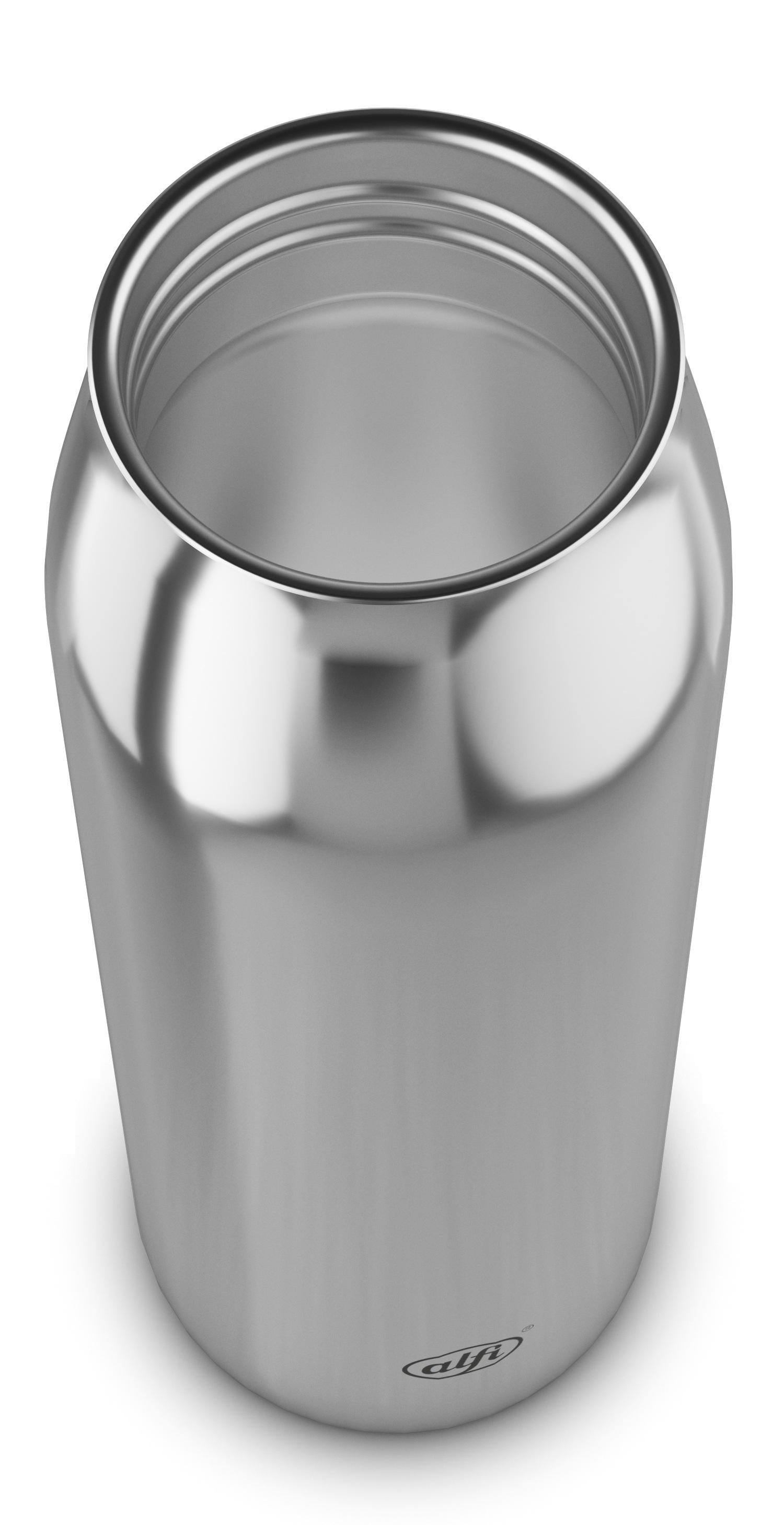 Alfi Isolierflasche »ISO BOTTLE, Edelstahlkörper, spülmaschinenfest«, (1 tlg.), 0,5l, 12h heiß & 24h kalt, Trinköffnung mit konsistentem Trinkfluss