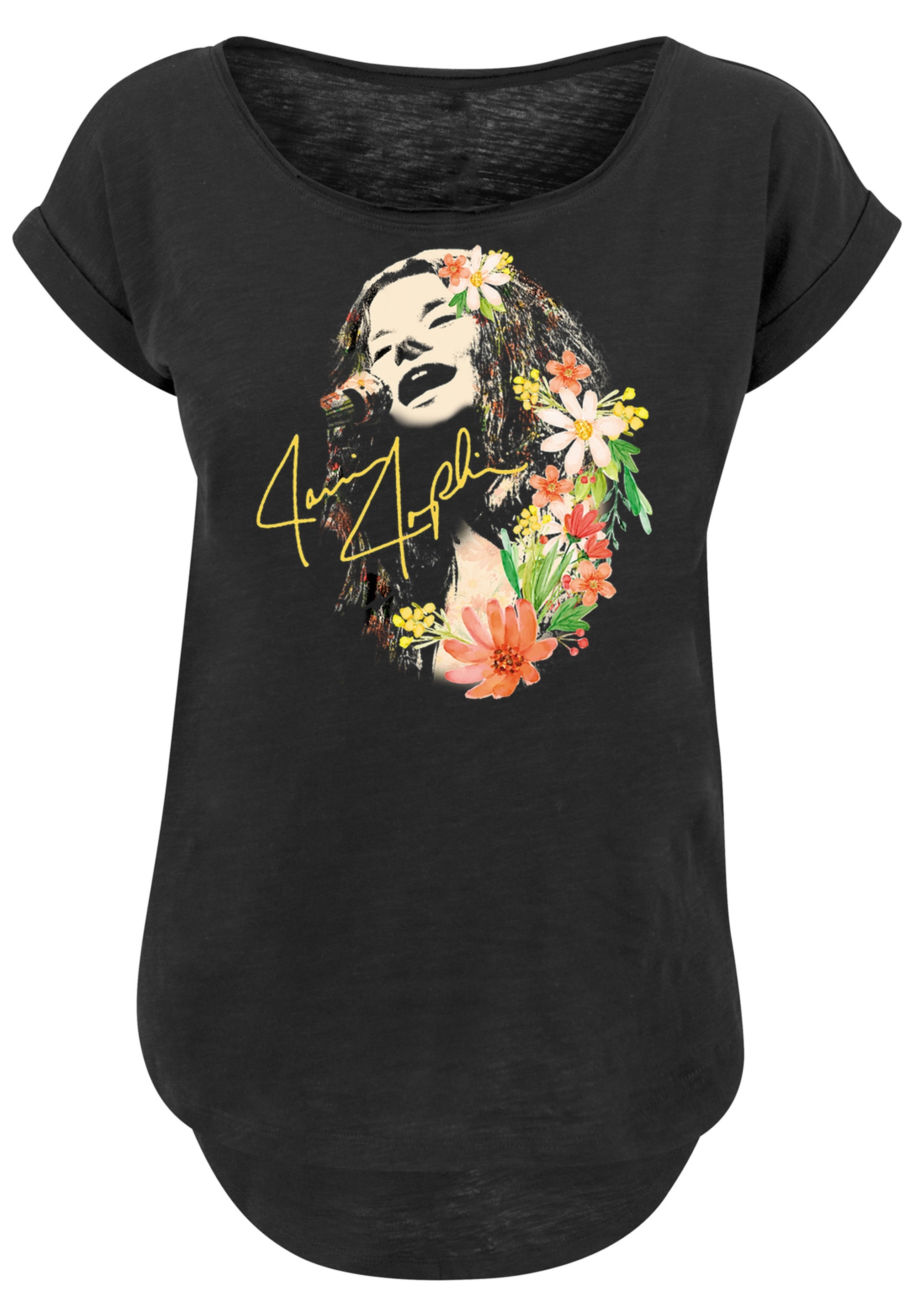 F4NT4STIC T-Shirt "Janis Joplin Blumen", Print günstig online kaufen