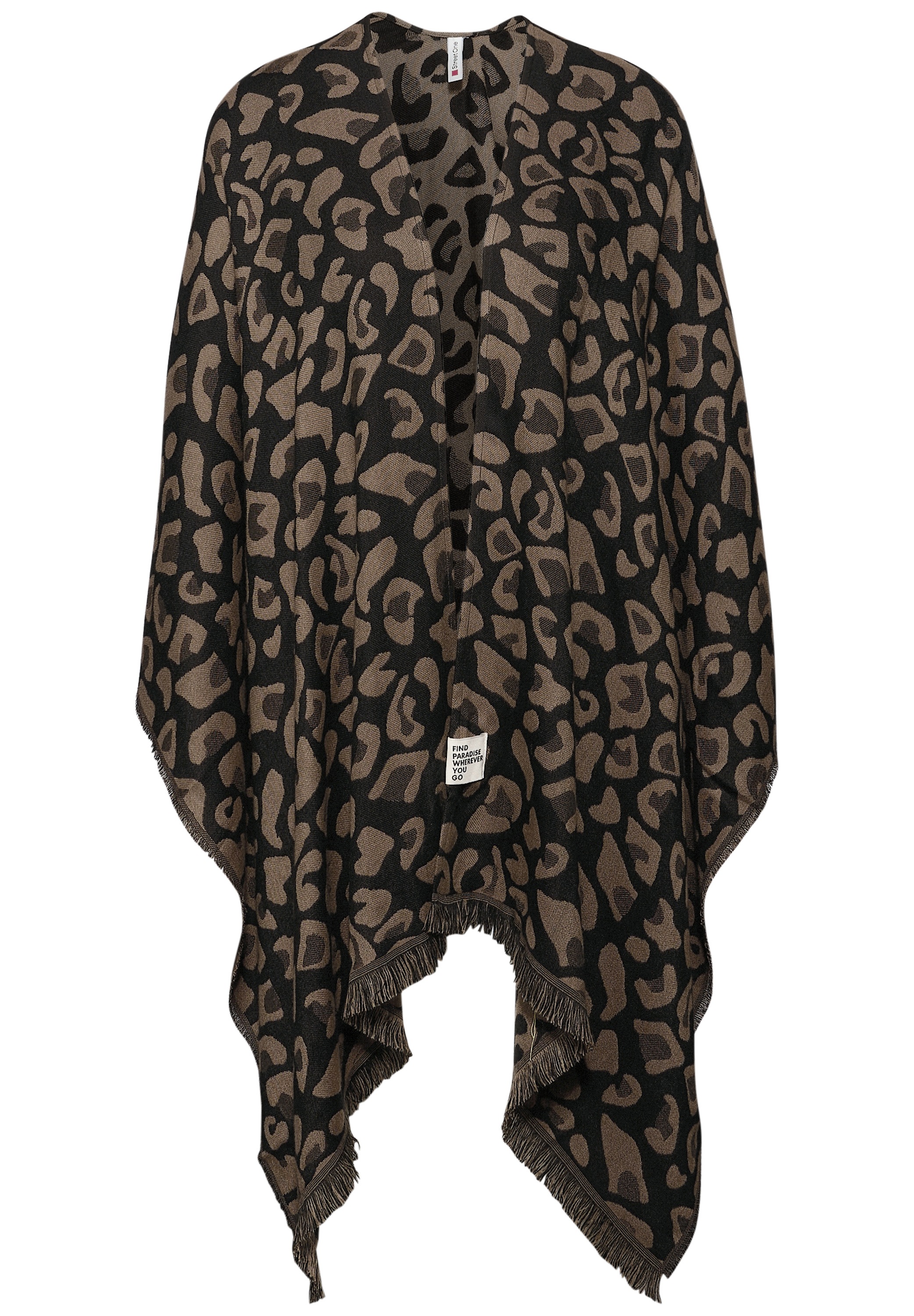 STREET ONE Strickcape, aus softem Materialmix