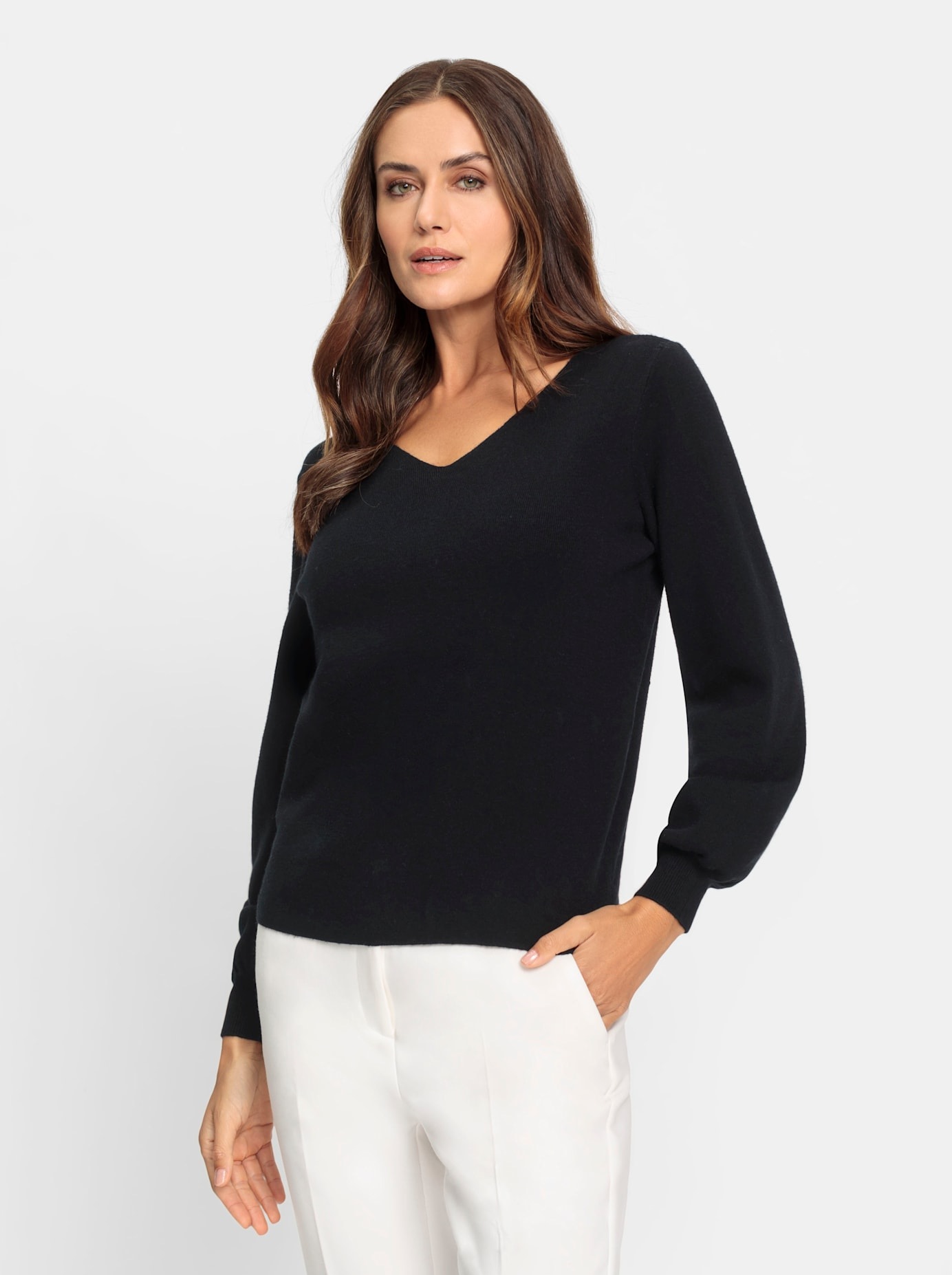 HEINE Knit Pullover Black Size 48 2