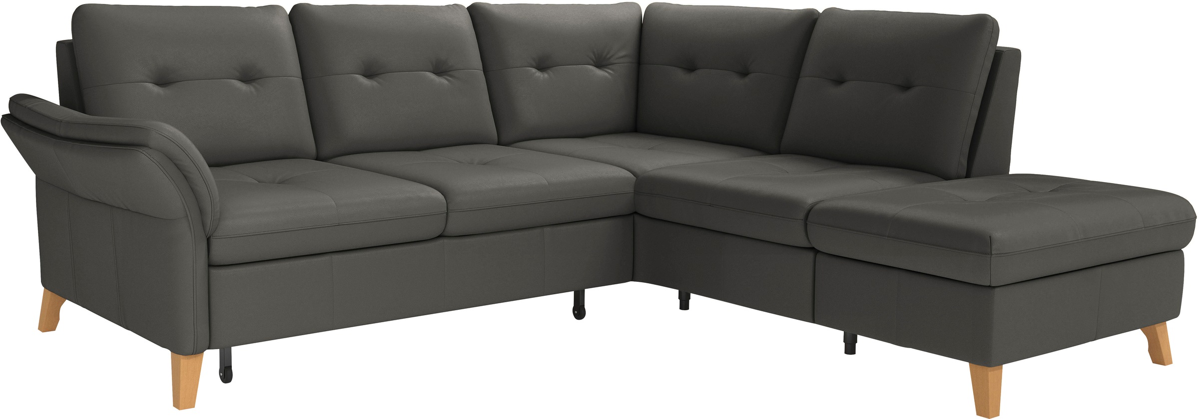 Ecksofa SIT & MORE "Göteborg", grau (anthrazit), B:250cm H:90cm T:226cm, Sofas, Ecksofa, inkl. Sitztiefenverstellung, wahlweise mit Bettfunktion & Bettkasten 8