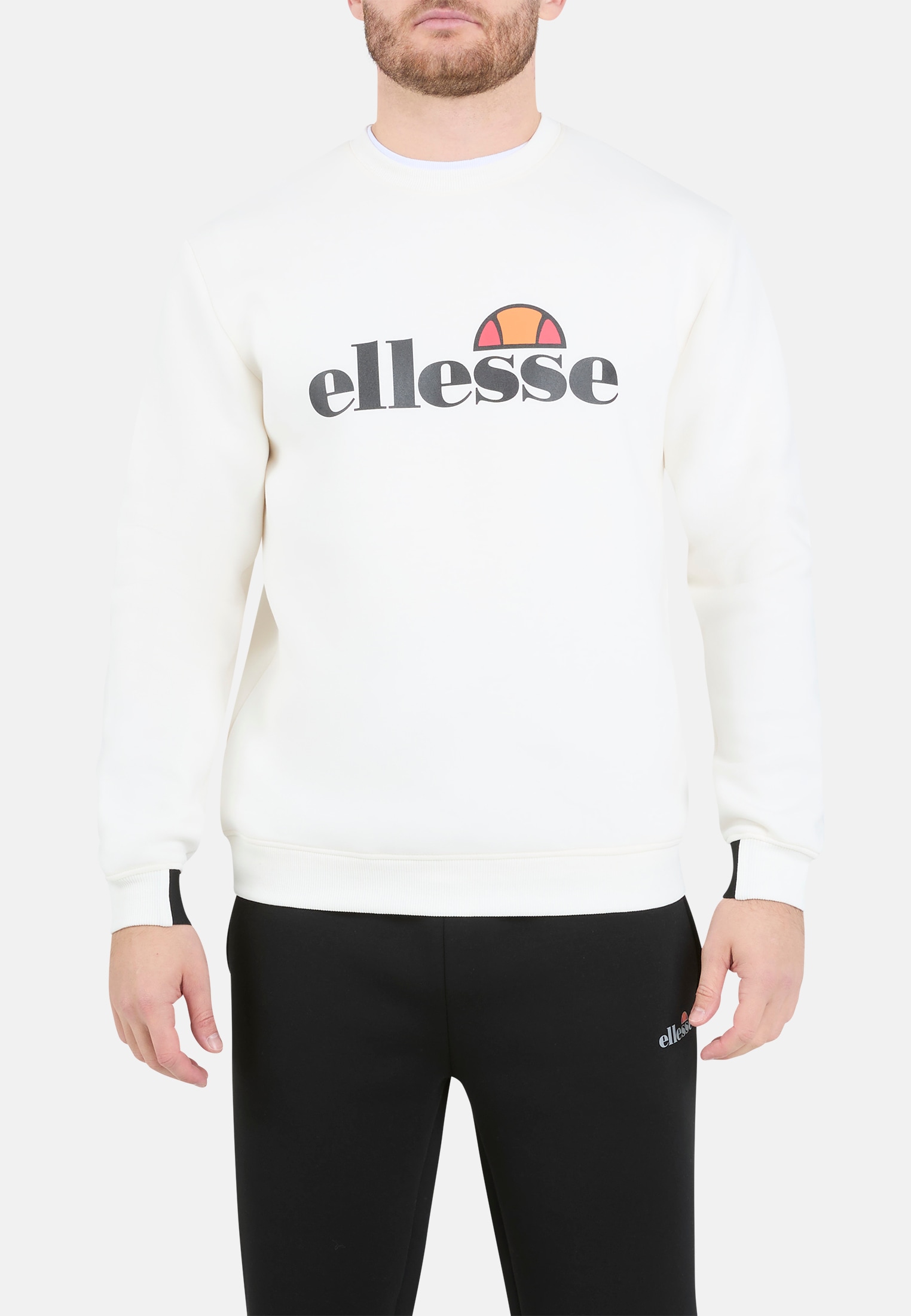 Ellesse Sweatshirt "CORVARO SWEATSHIRT", Langarm-Design, aus Polyester, Viskose und Elasthan