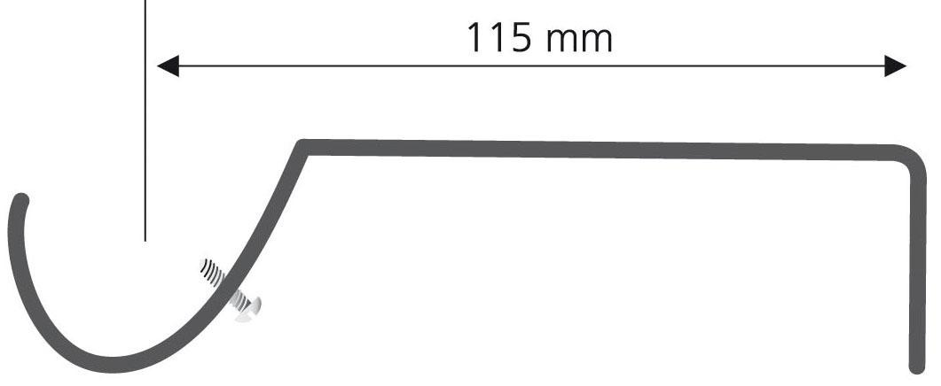 Liedeco Träger, (Set, 2 St.), für Gardinenstangen Ø 16 mm