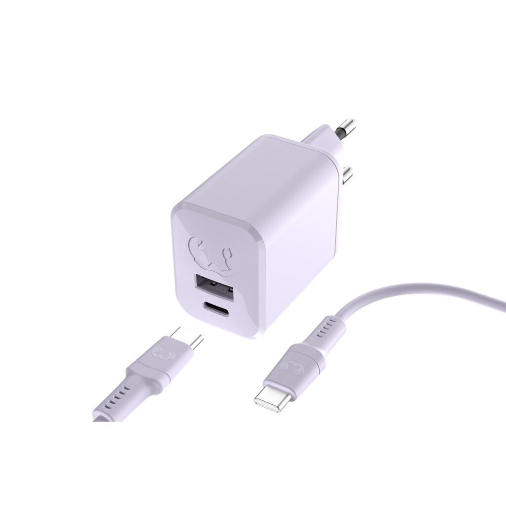 Fresh´n Rebel Schnelllade-Gerät »Mini-Charger USB-C- und USB-A, PD 45W, USB-C-Kabel 2m«, (2 St.)