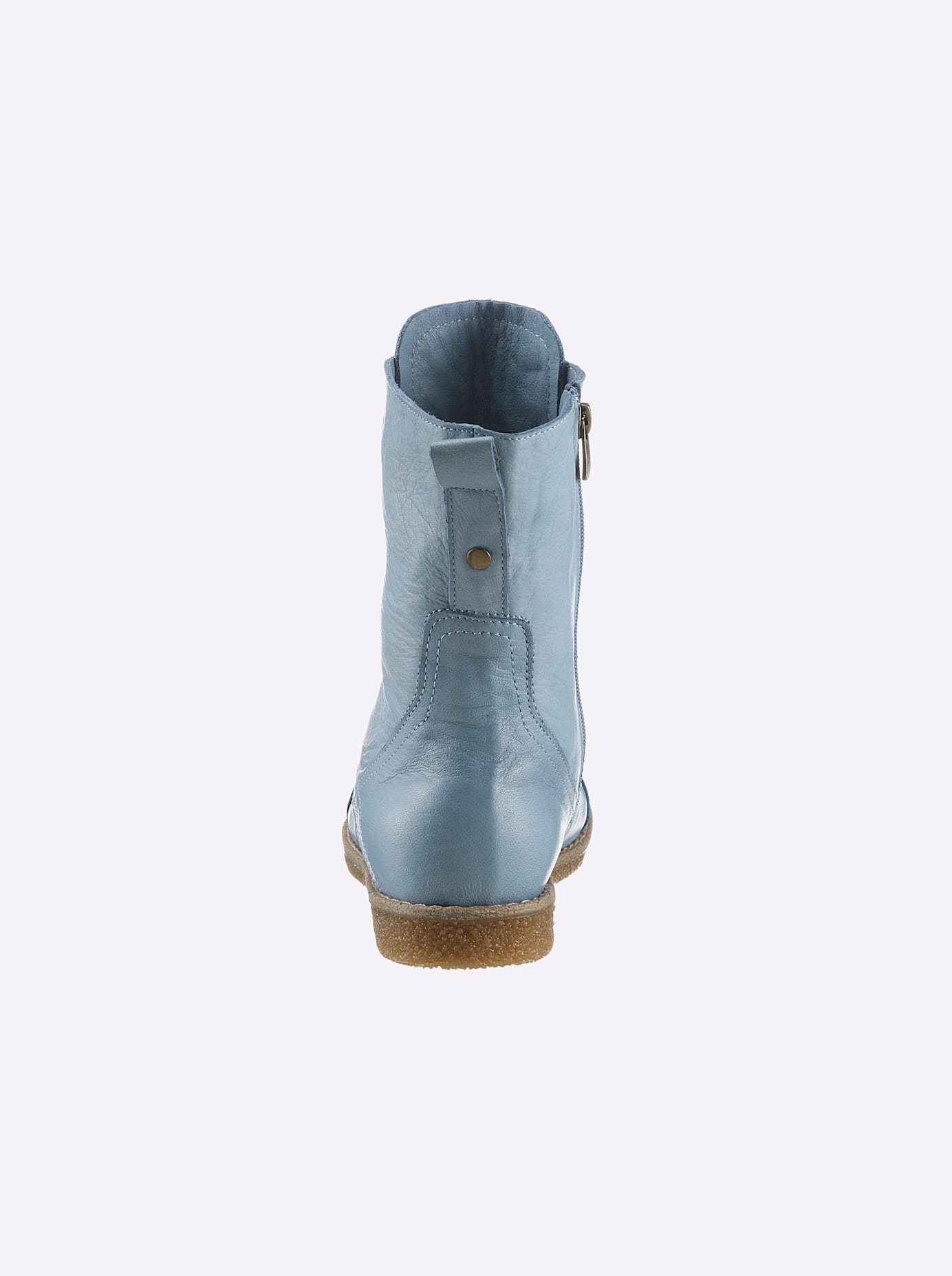 Schnürstiefelette ANDREA CONTI, Damen, Gr. 41, blau (bleu), Glattleder, Leder, Rindsleder, Schuhe Schnürstiefelette 3